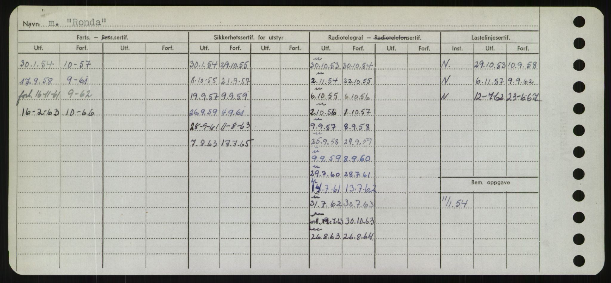 Sjøfartsdirektoratet med forløpere, Skipsmålingen, RA/S-1627/H/Hd/L0031: Fartøy, Rju-Sam, s. 130