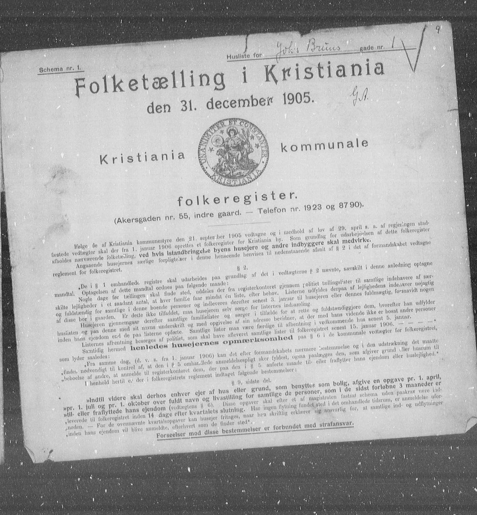 OBA, Kommunal folketelling 31.12.1905 for Kristiania kjøpstad, 1905, s. 24643