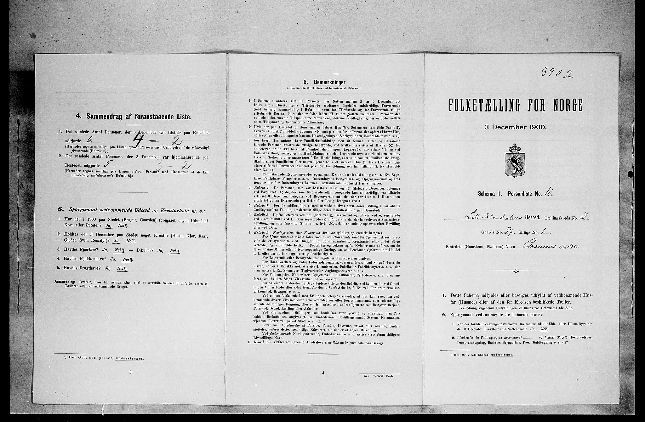 SAH, Folketelling 1900 for 0438 Lille Elvedalen herred, 1900, s. 865