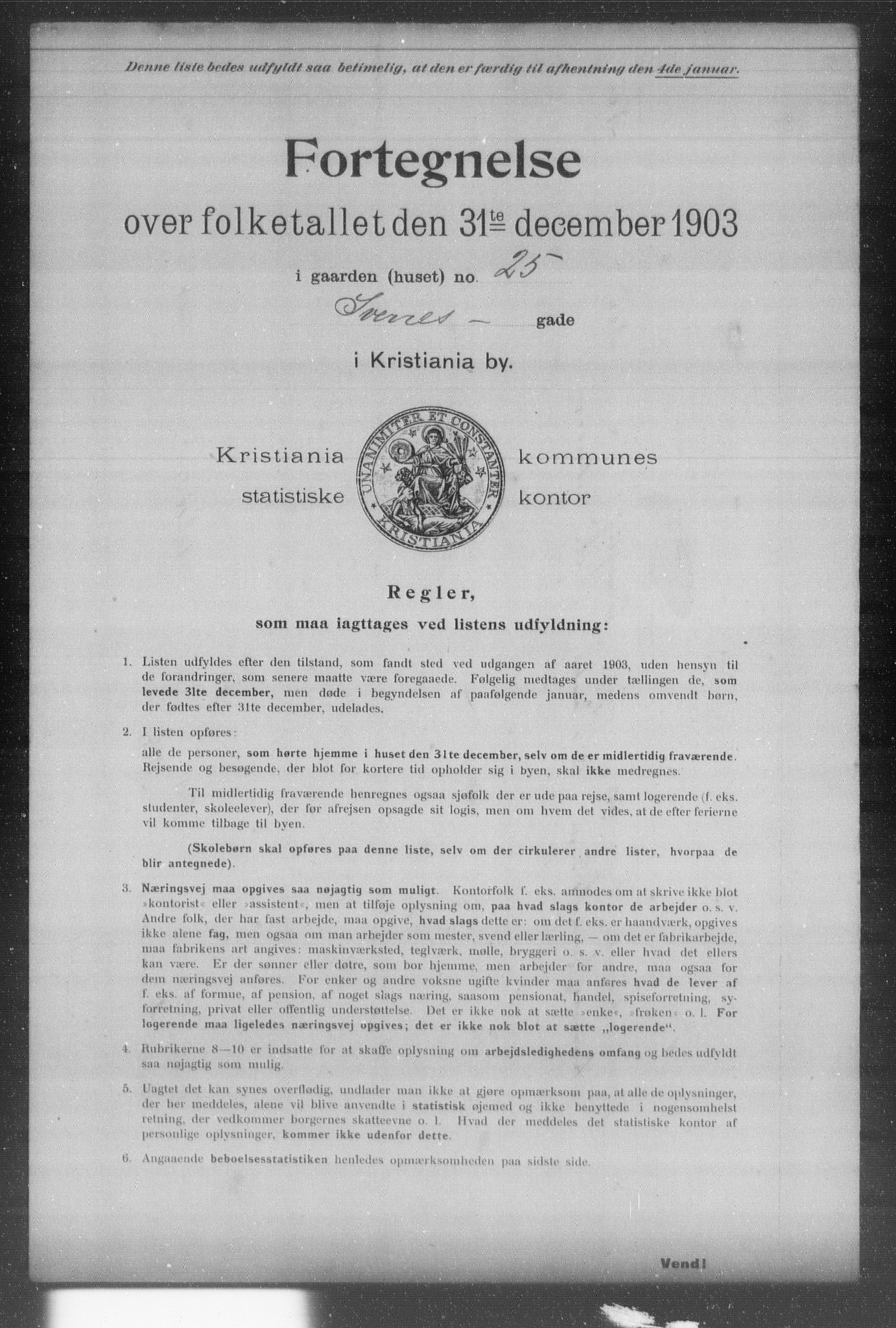 OBA, Kommunal folketelling 31.12.1903 for Kristiania kjøpstad, 1903, s. 20575