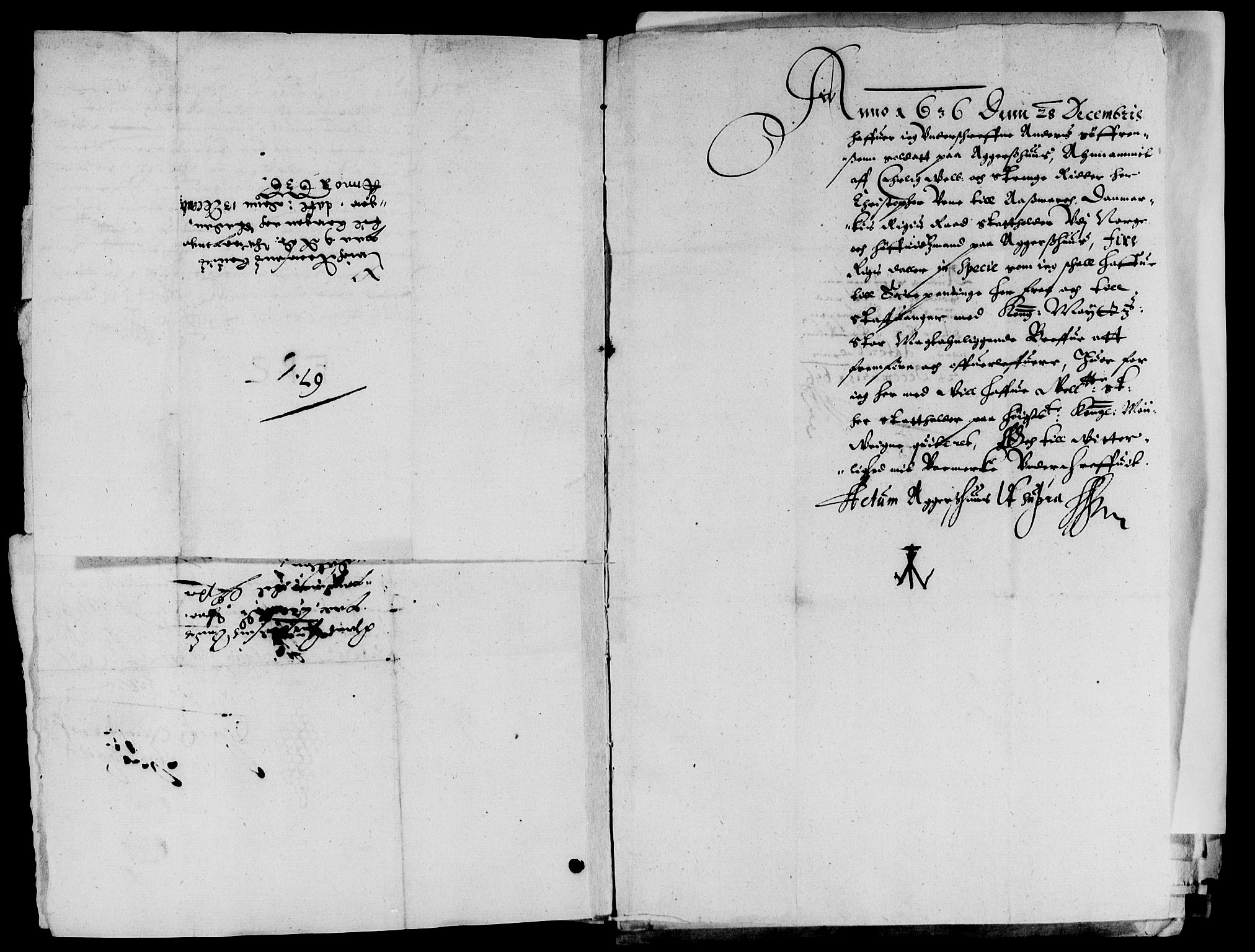 Rentekammeret inntil 1814, Reviderte regnskaper, Lensregnskaper, AV/RA-EA-5023/R/Rb/Rba/L0128: Akershus len, 1636-1637