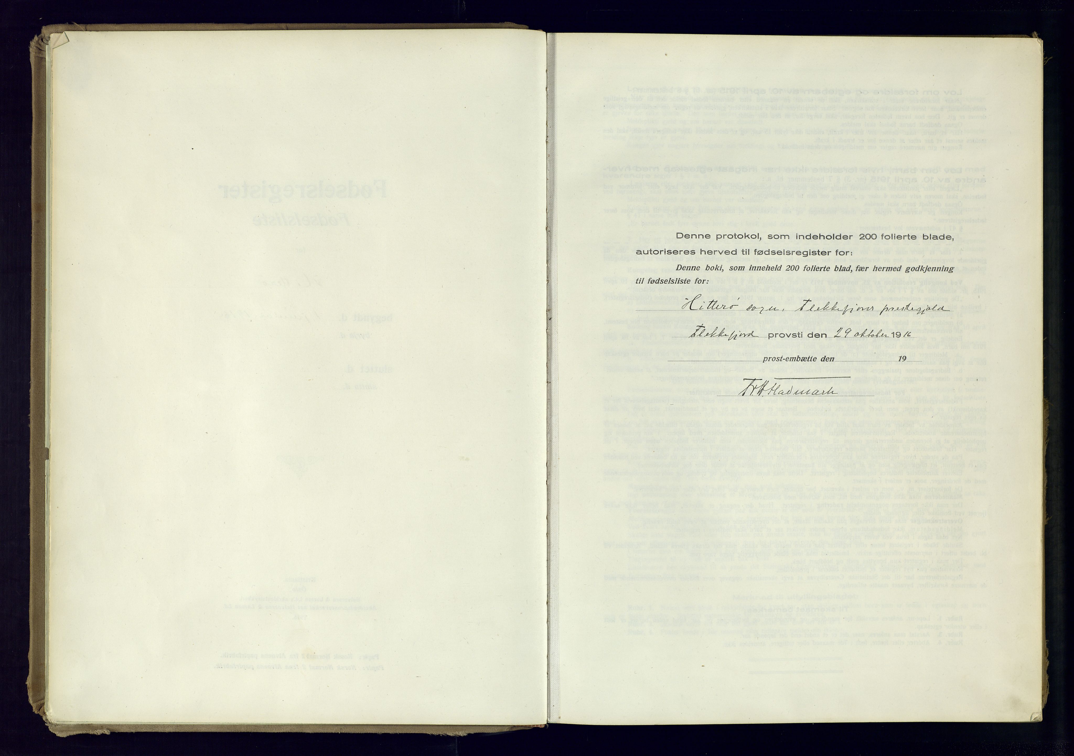 Flekkefjord sokneprestkontor, AV/SAK-1111-0012/J/Ja/L0007: Fødselsregister nr. 7, 1916-1982