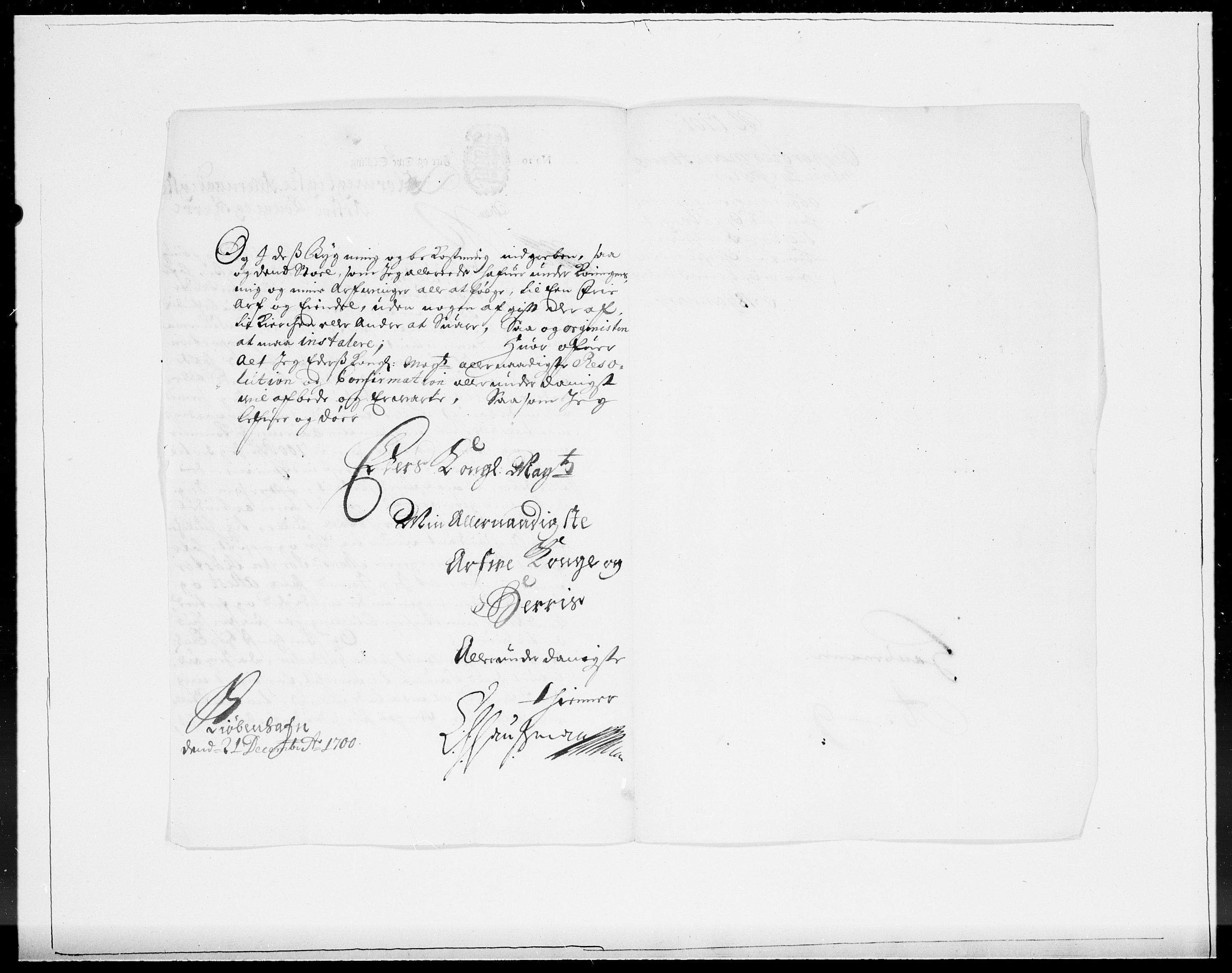 Danske Kanselli 1572-1799, AV/RA-EA-3023/F/Fc/Fcc/Fcca/L0052: Norske innlegg 1572-1799, 1701, s. 14