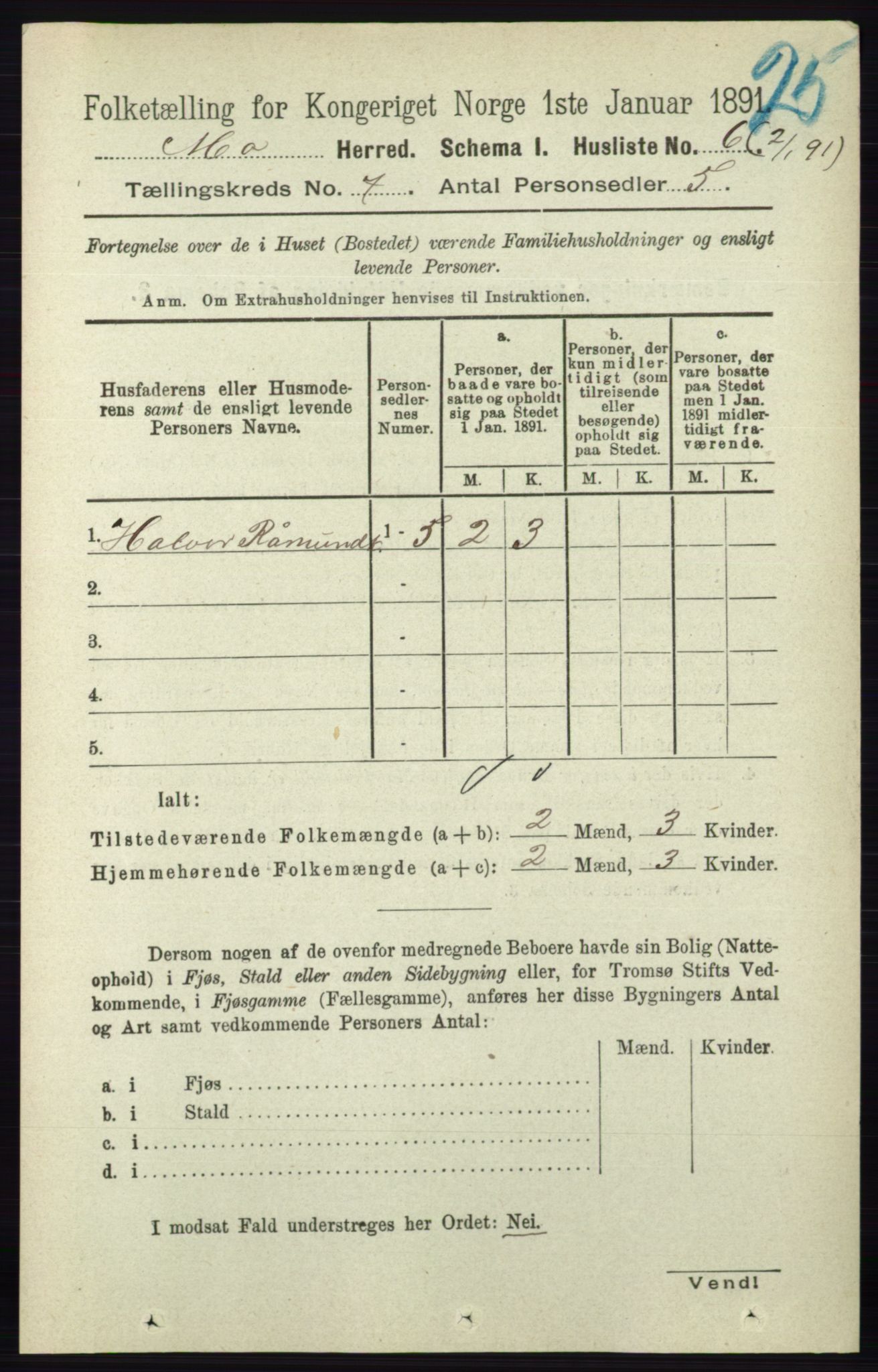 RA, Folketelling 1891 for 0832 Mo herred, 1891, s. 1728