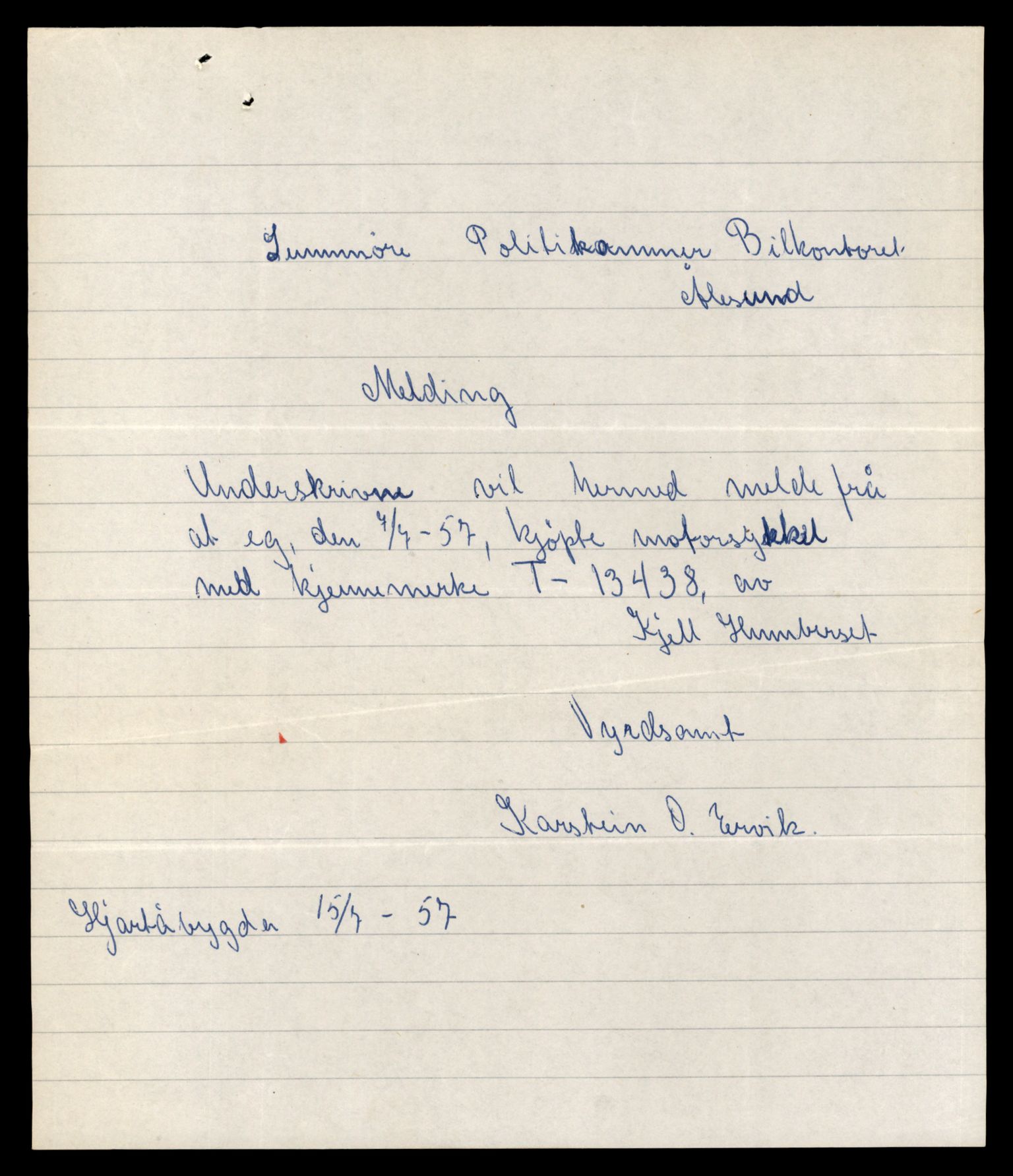 Møre og Romsdal vegkontor - Ålesund trafikkstasjon, AV/SAT-A-4099/F/Fe/L0039: Registreringskort for kjøretøy T 13361 - T 13530, 1927-1998, s. 1301