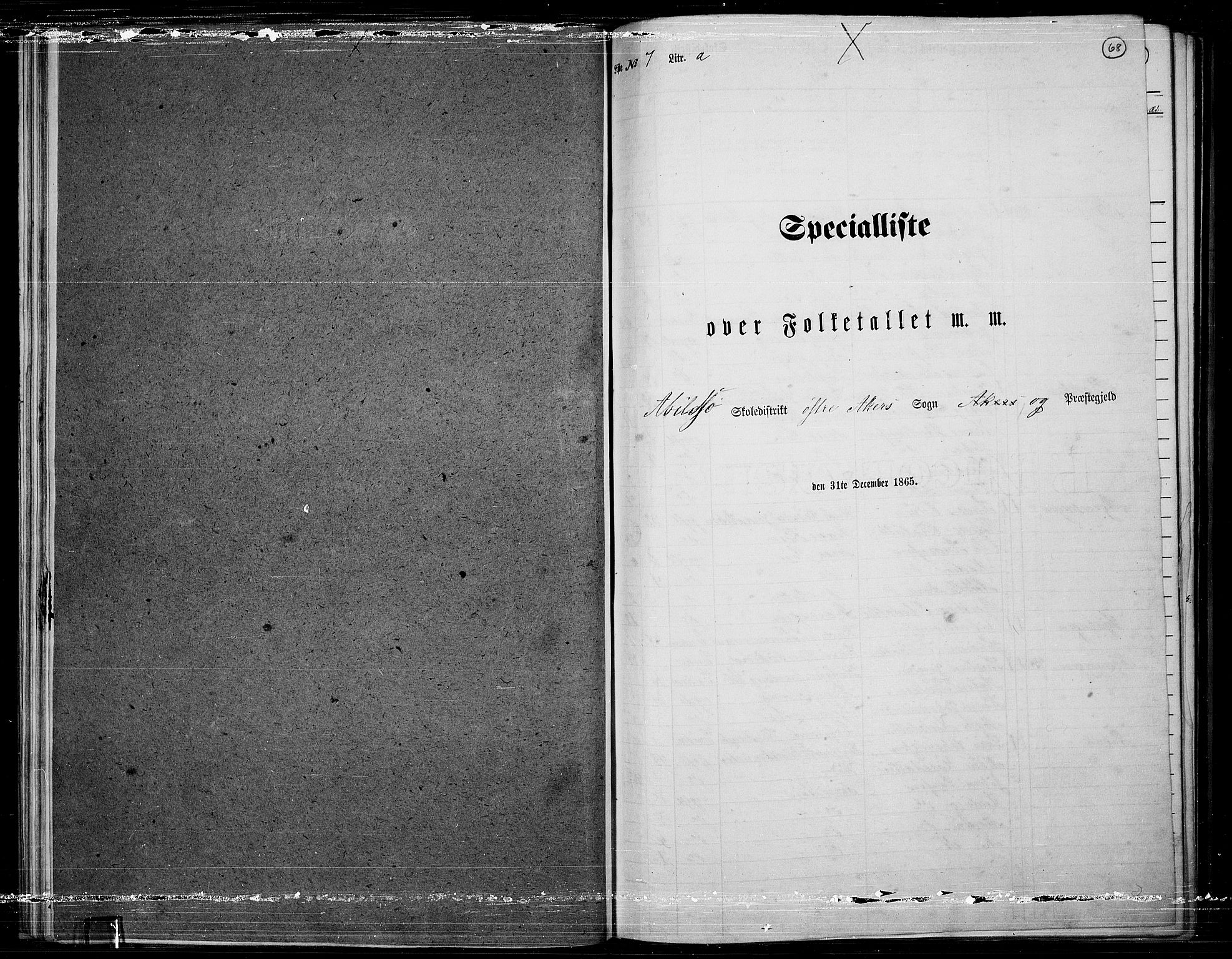 RA, Folketelling 1865 for 0218bP Østre Aker prestegjeld, 1865, s. 292