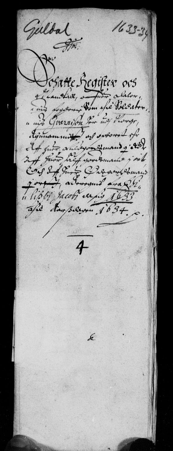 Rentekammeret inntil 1814, Reviderte regnskaper, Lensregnskaper, AV/RA-EA-5023/R/Rb/Rbw/L0053: Trondheim len, 1633-1634