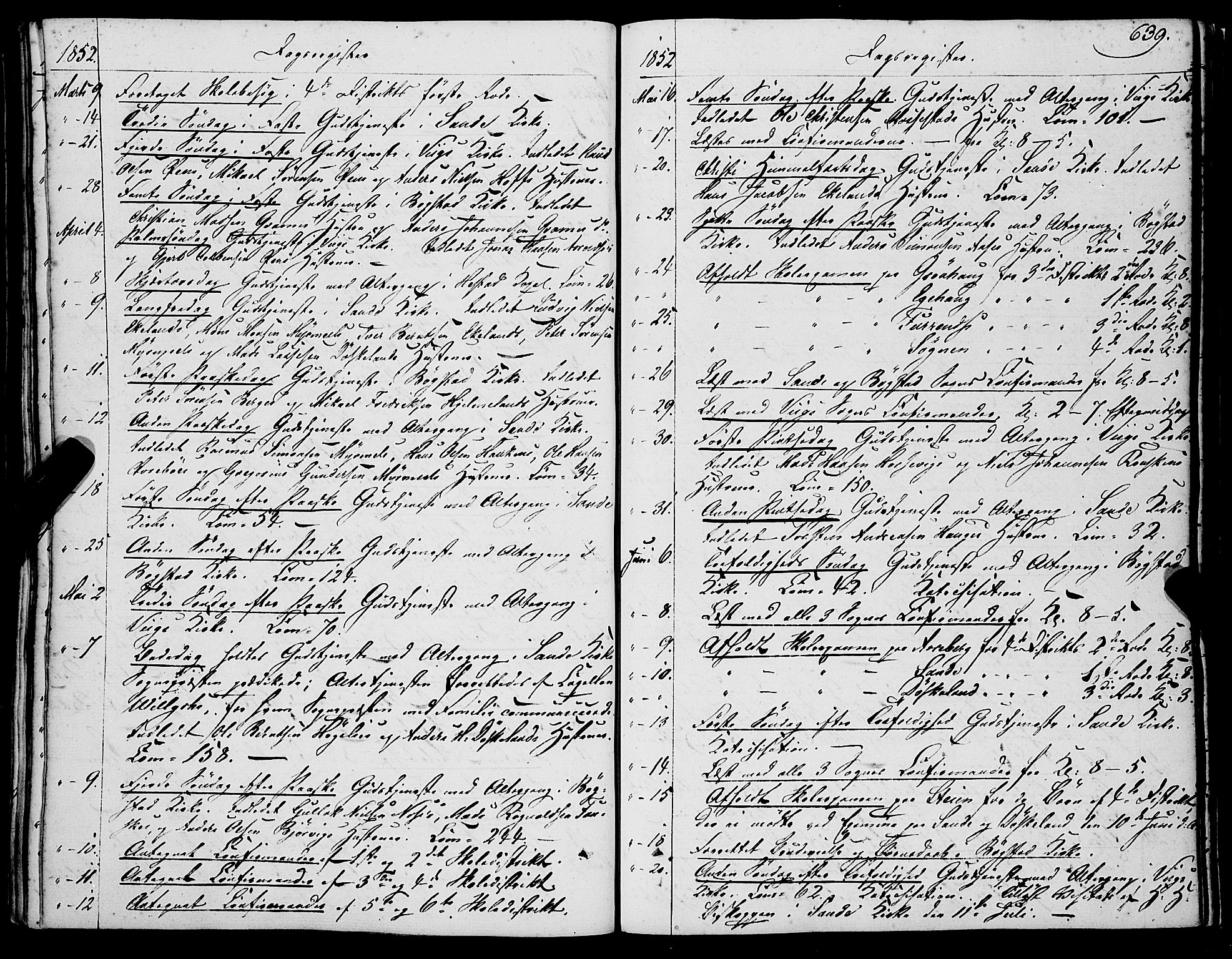 Gaular sokneprestembete, AV/SAB-A-80001/H/Haa: Ministerialbok nr. A 4II, 1841-1859, s. 639