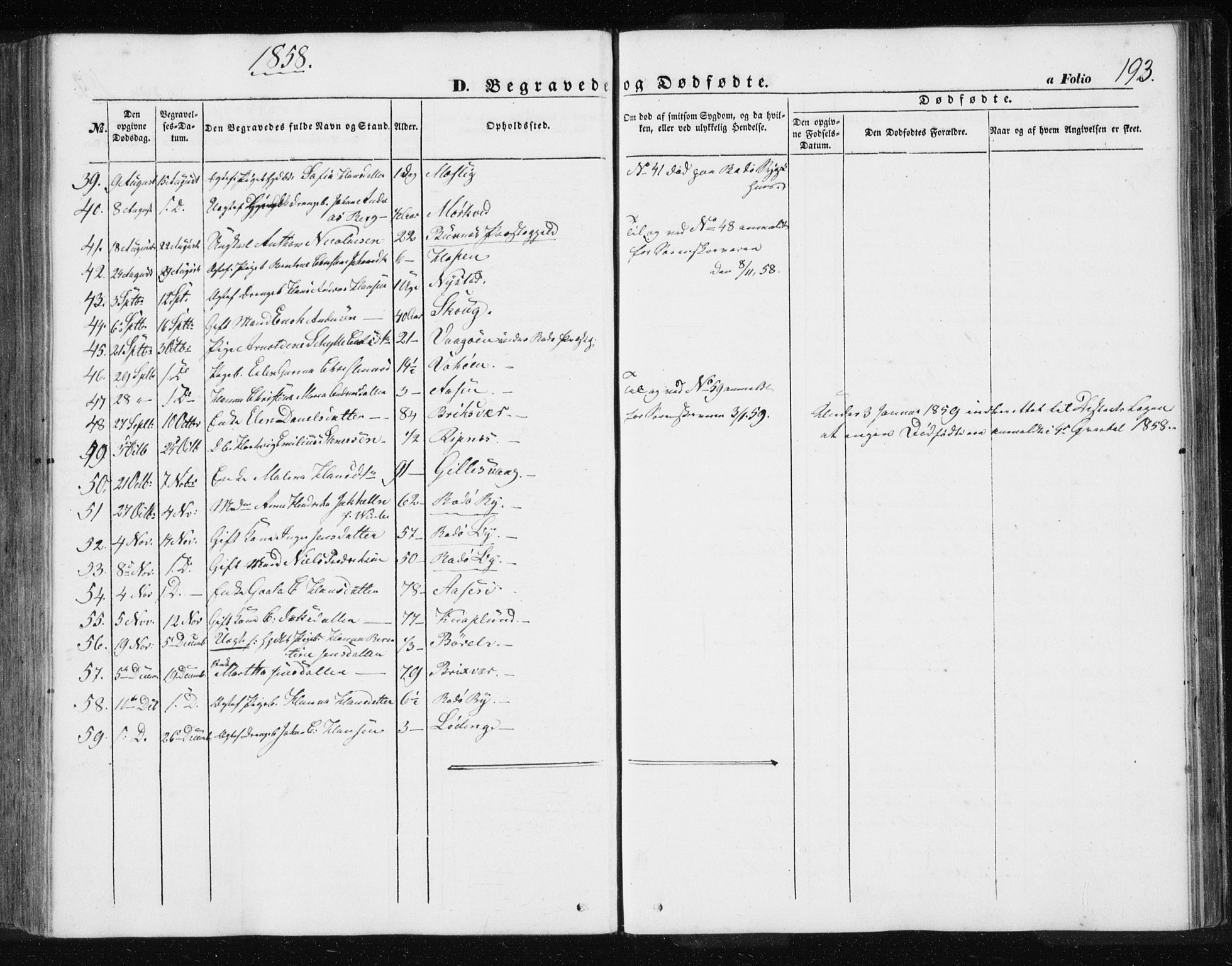 Ministerialprotokoller, klokkerbøker og fødselsregistre - Nordland, AV/SAT-A-1459/801/L0028: Klokkerbok nr. 801C03, 1855-1867, s. 193