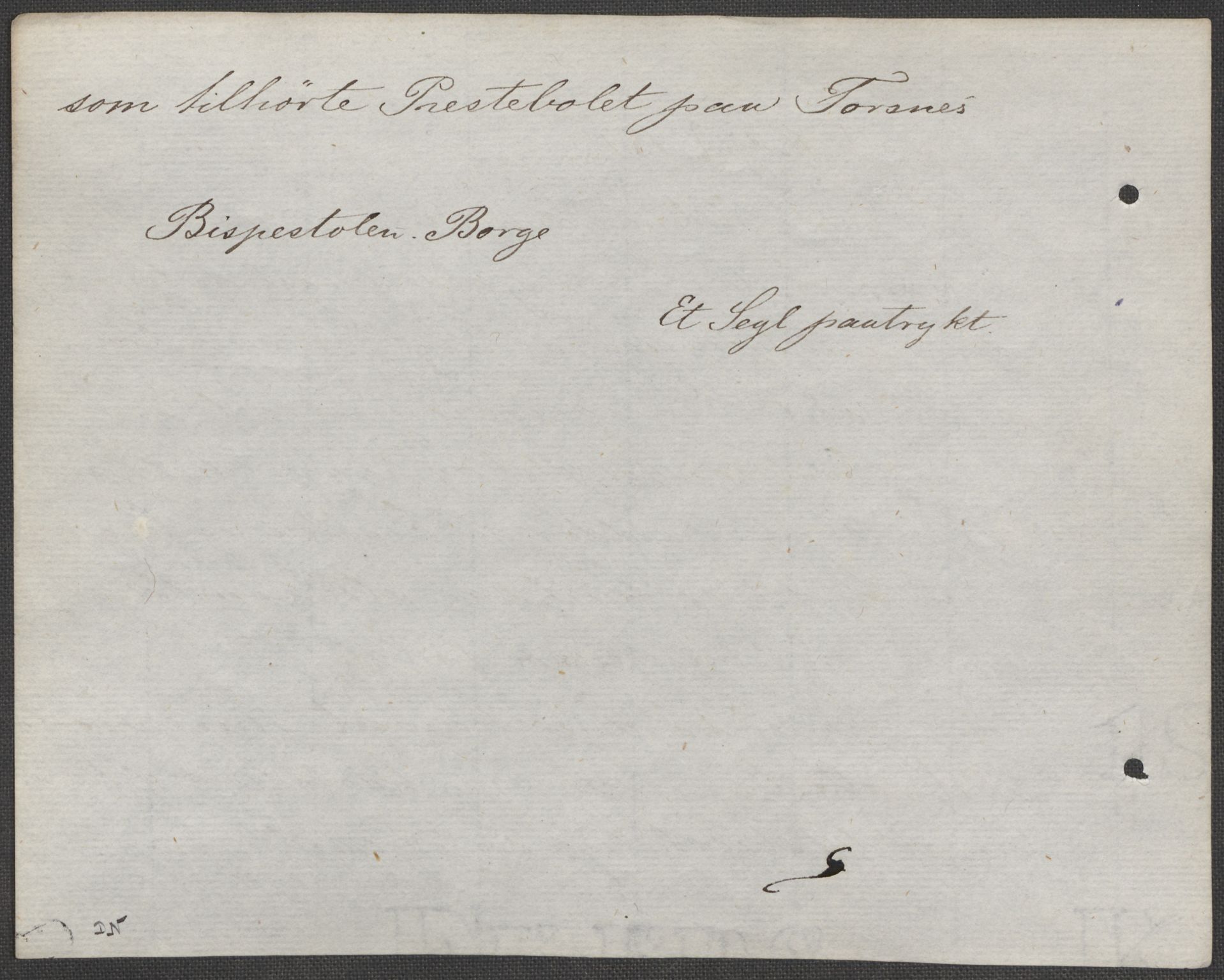 Riksarkivets diplomsamling, AV/RA-EA-5965/F15/L0001: Prestearkiv - Østfold, 1571-1795, s. 31