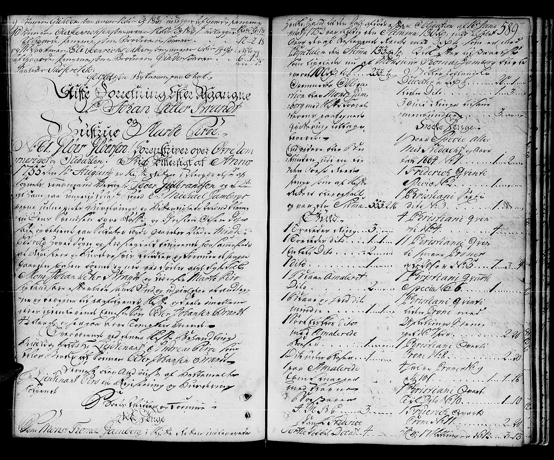 Øvre Romerike sorenskriveri, SAO/A-10649/H/Hb/L0007: Skifteprotokoll nr. 7, 1751-1756, s. 588b-589a