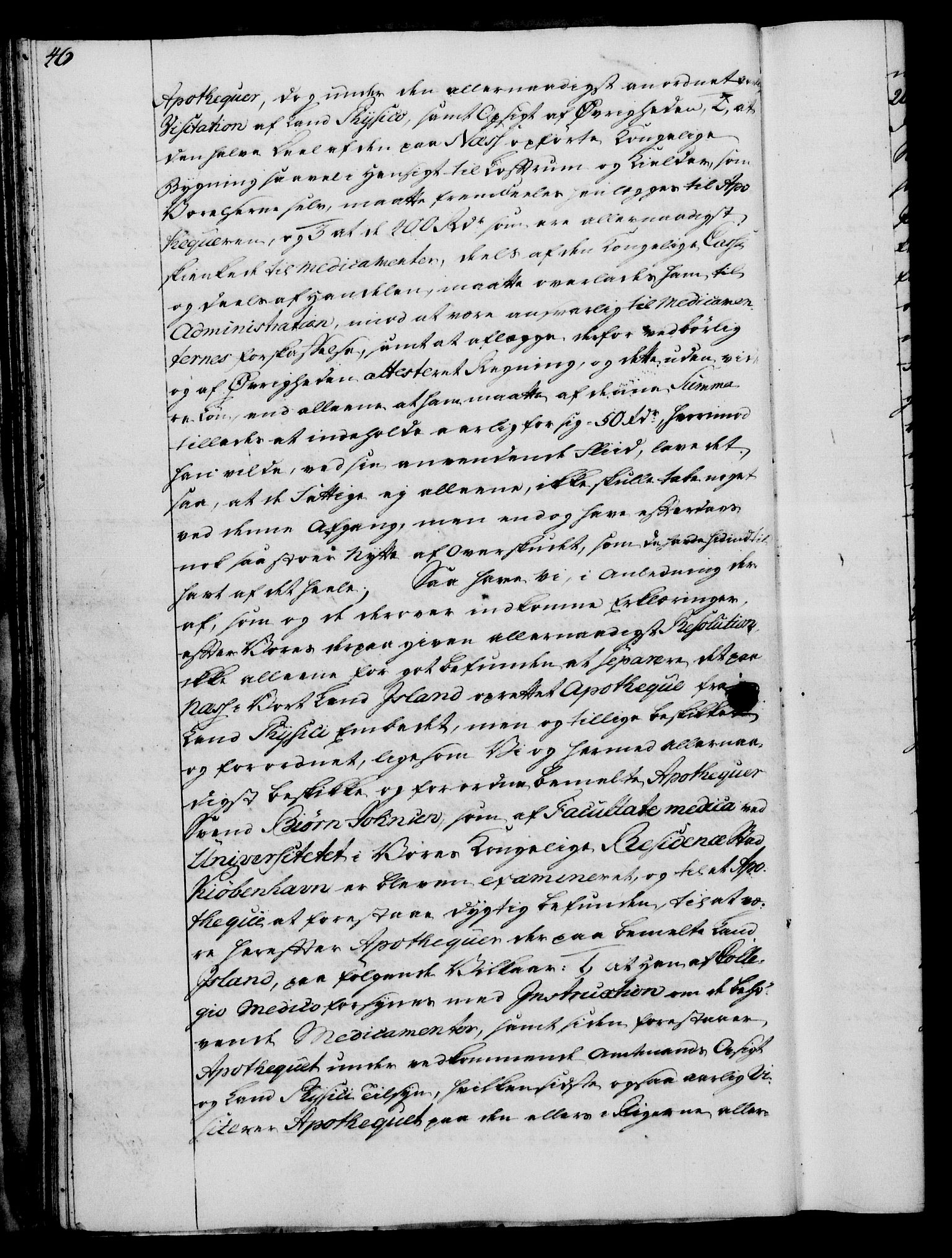 Rentekammeret, Kammerkanselliet, RA/EA-3111/G/Gg/Gge/L0005: Norsk bestallingsprotokoll med register (merket RK 53.29), 1771-1773, s. 46