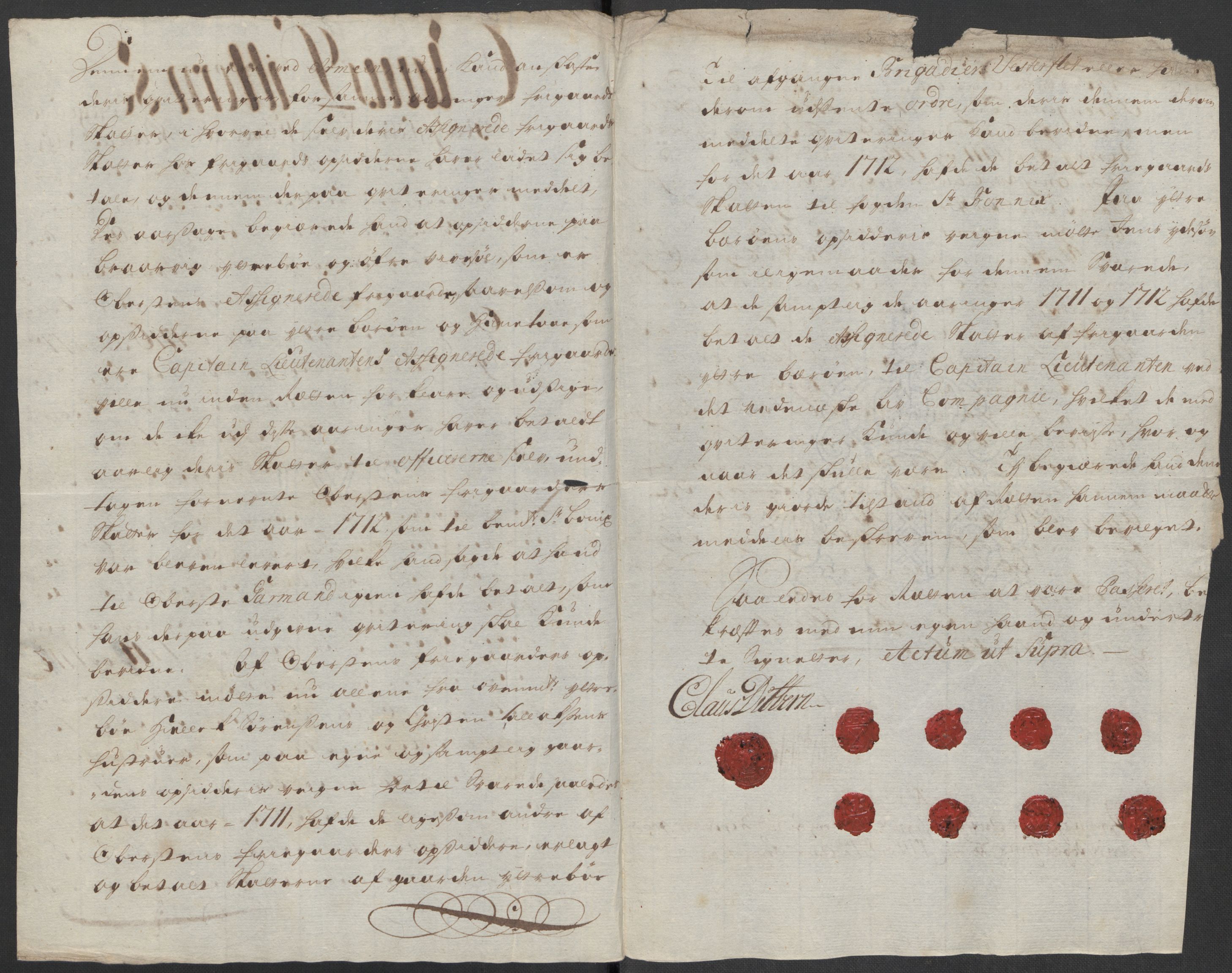 Rentekammeret inntil 1814, Reviderte regnskaper, Fogderegnskap, AV/RA-EA-4092/R39/L2320: Fogderegnskap Nedenes, 1712, s. 575