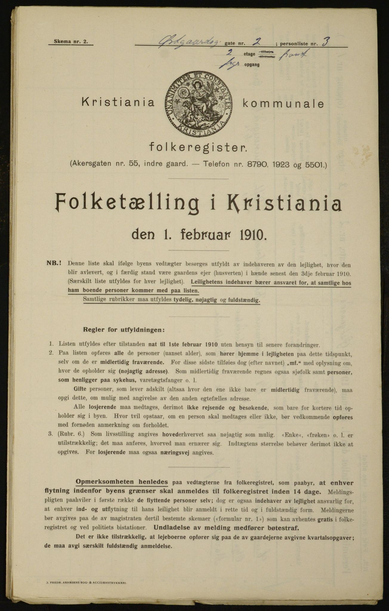 OBA, Kommunal folketelling 1.2.1910 for Kristiania, 1910, s. 122396