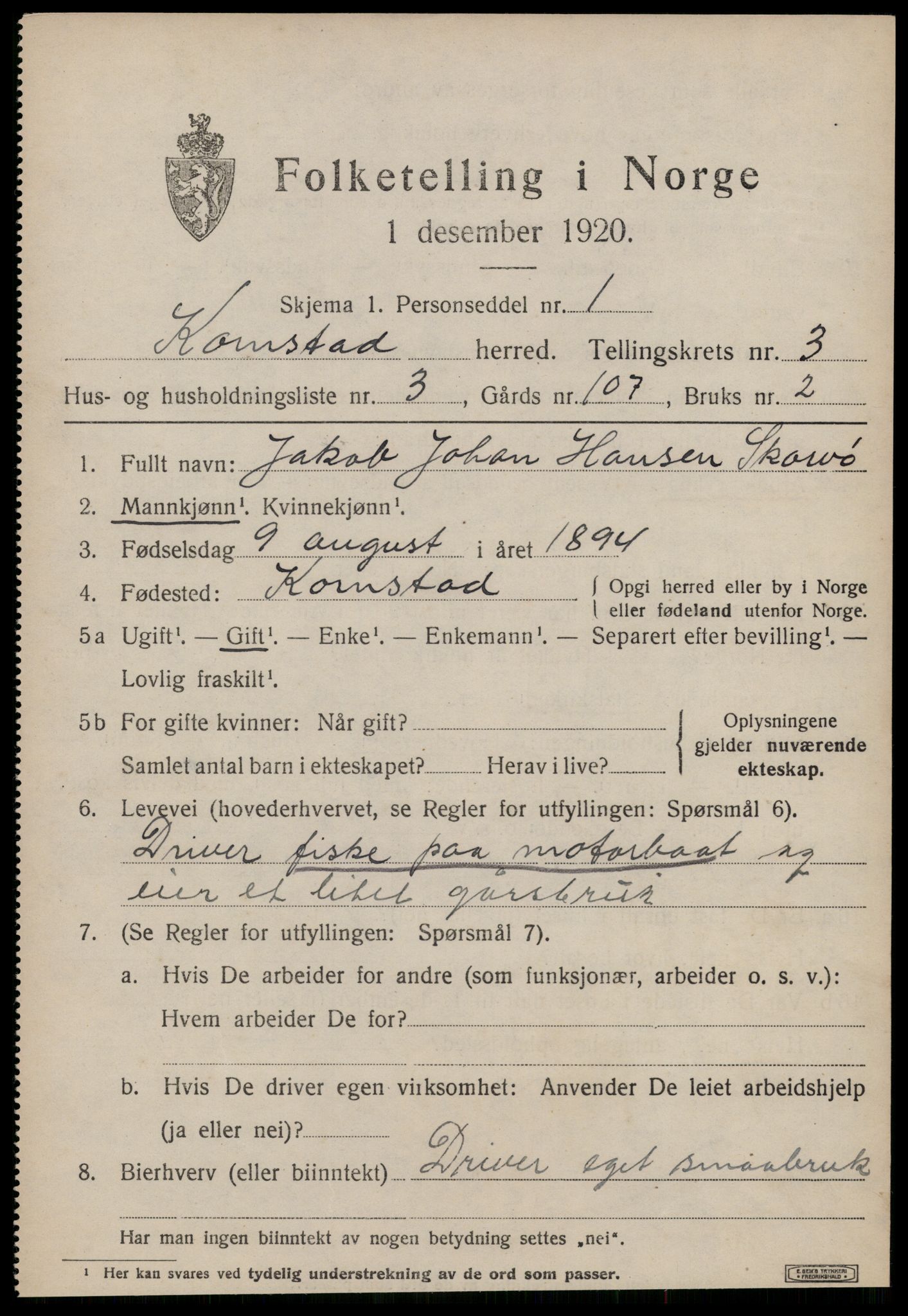 SAT, Folketelling 1920 for 1552 Kornstad herred, 1920, s. 1939