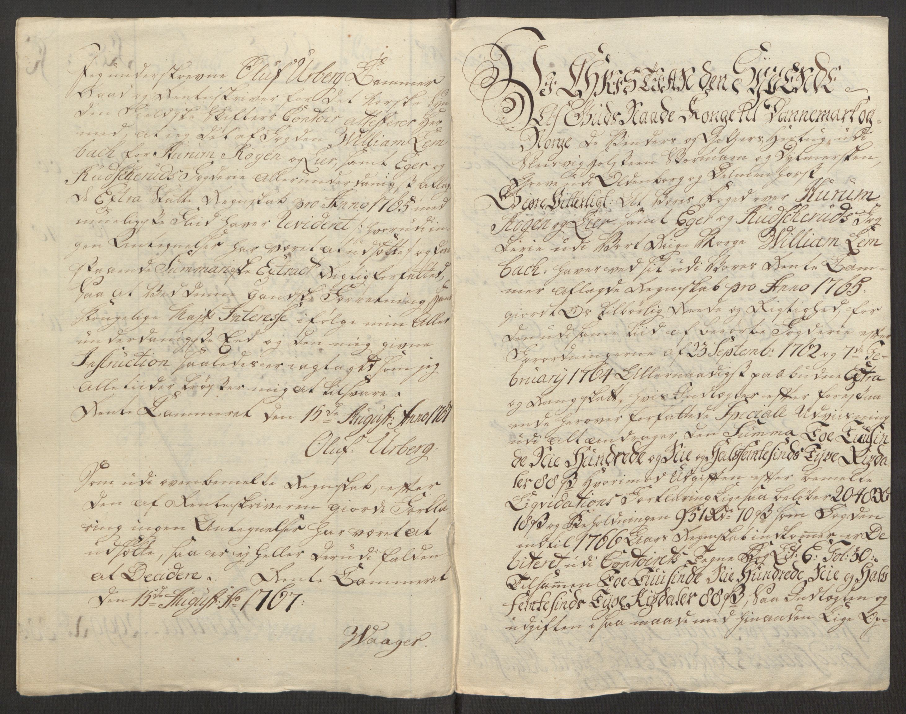 Rentekammeret inntil 1814, Reviderte regnskaper, Fogderegnskap, RA/EA-4092/R31/L1834: Ekstraskatten Hurum, Røyken, Eiker, Lier og Buskerud, 1765, s. 14
