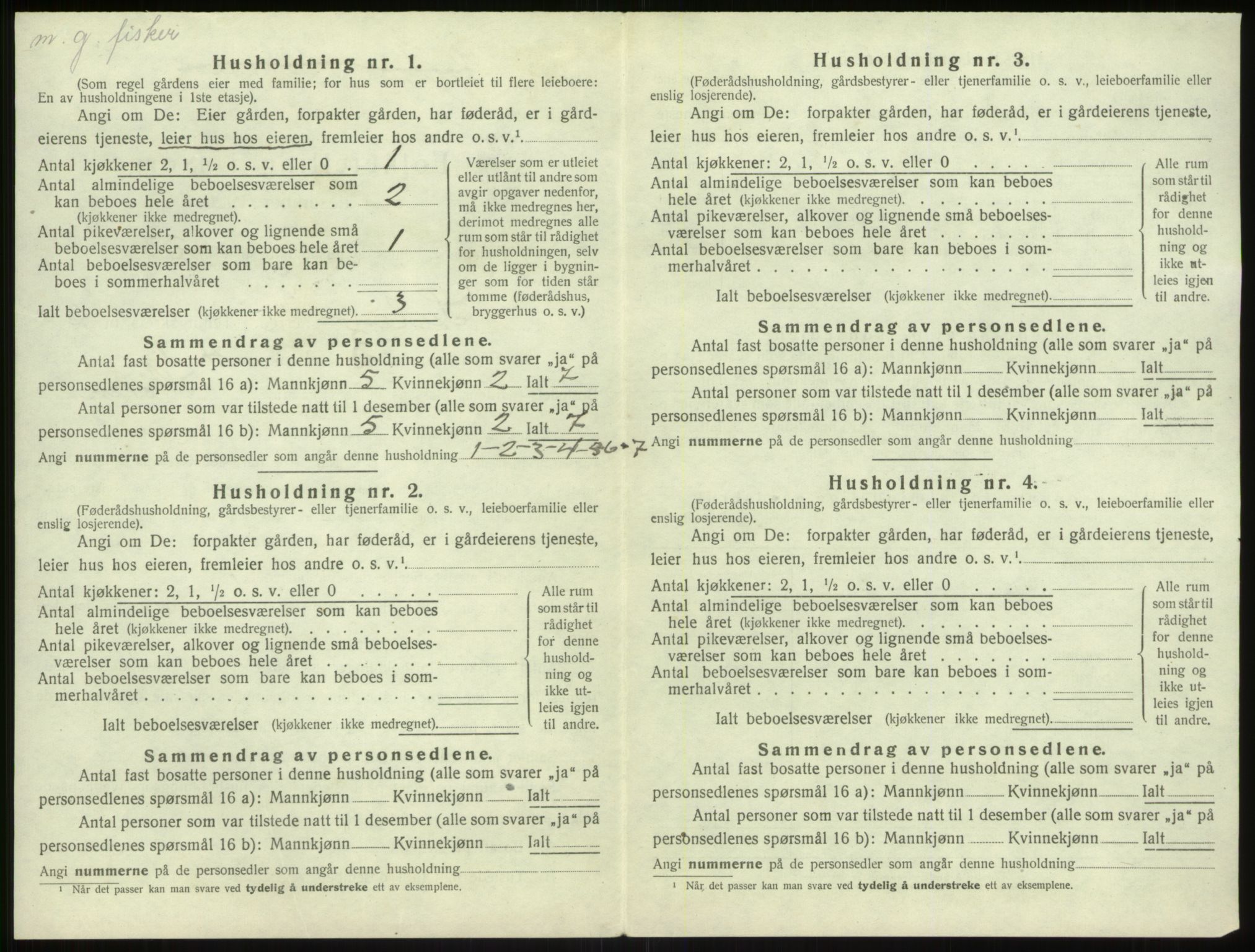 SAB, Folketelling 1920 for 1412 Solund herred, 1920, s. 389