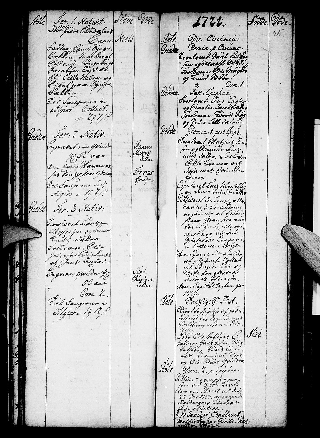 Etne sokneprestembete, SAB/A-75001/H/Haa: Ministerialbok nr. A 1, 1715-1741, s. 25