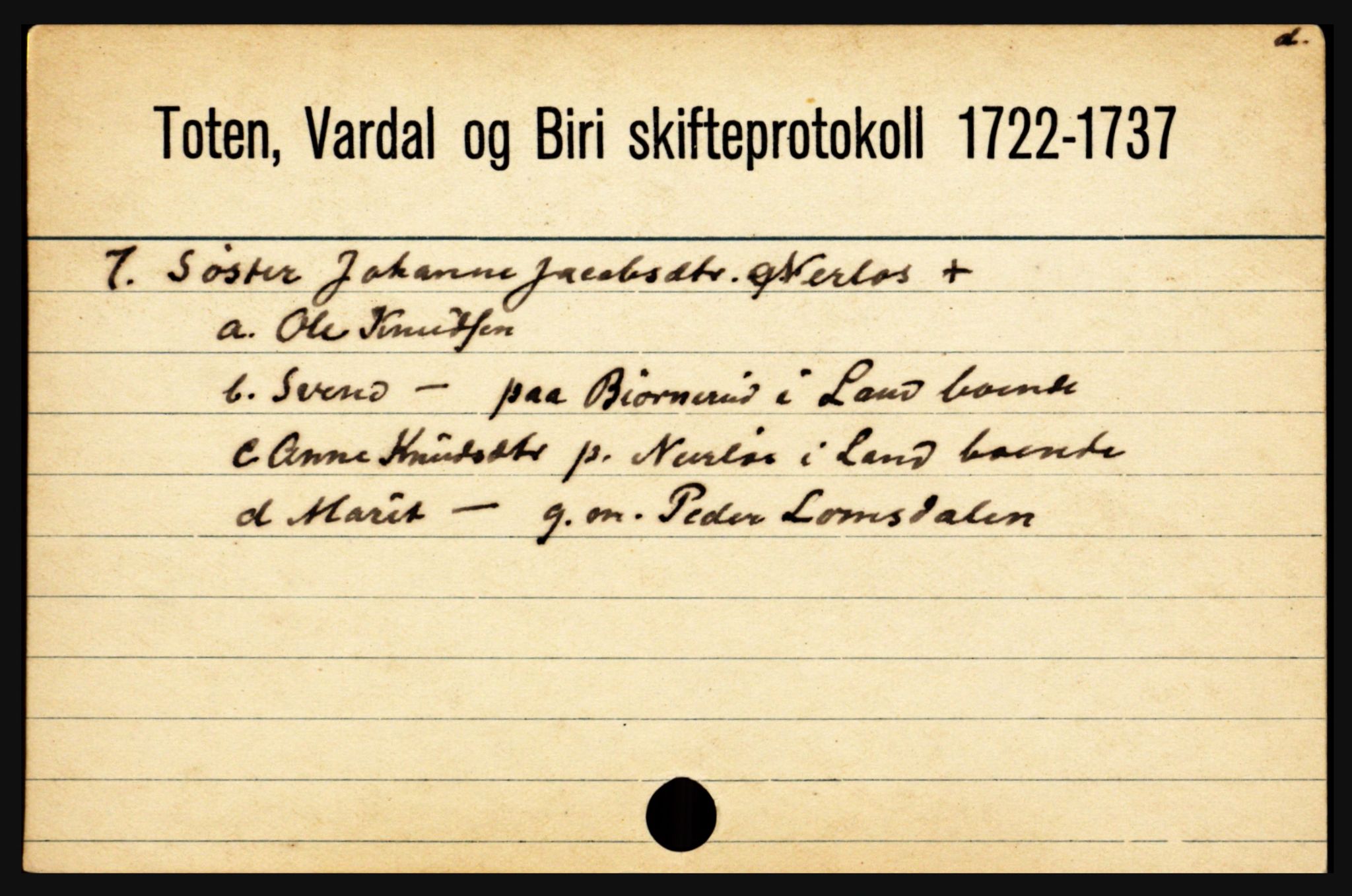 Toten tingrett, SAH/TING-006/J, 1657-1903, s. 13699
