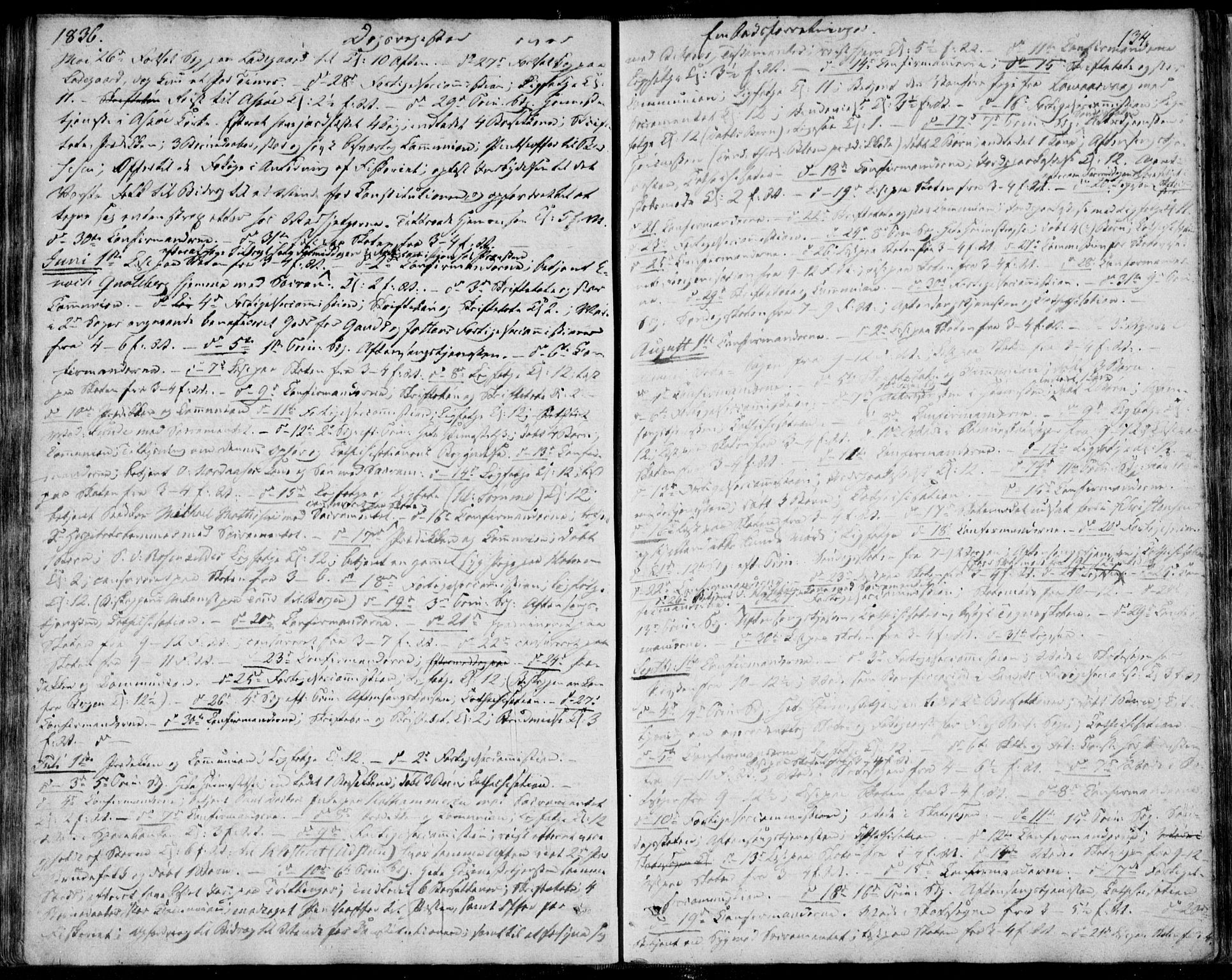 Domkirken sokneprestkontor, SAST/A-101812/001/30/30BA/L0013: Ministerialbok nr. A 12, 1823-1861, s. 134