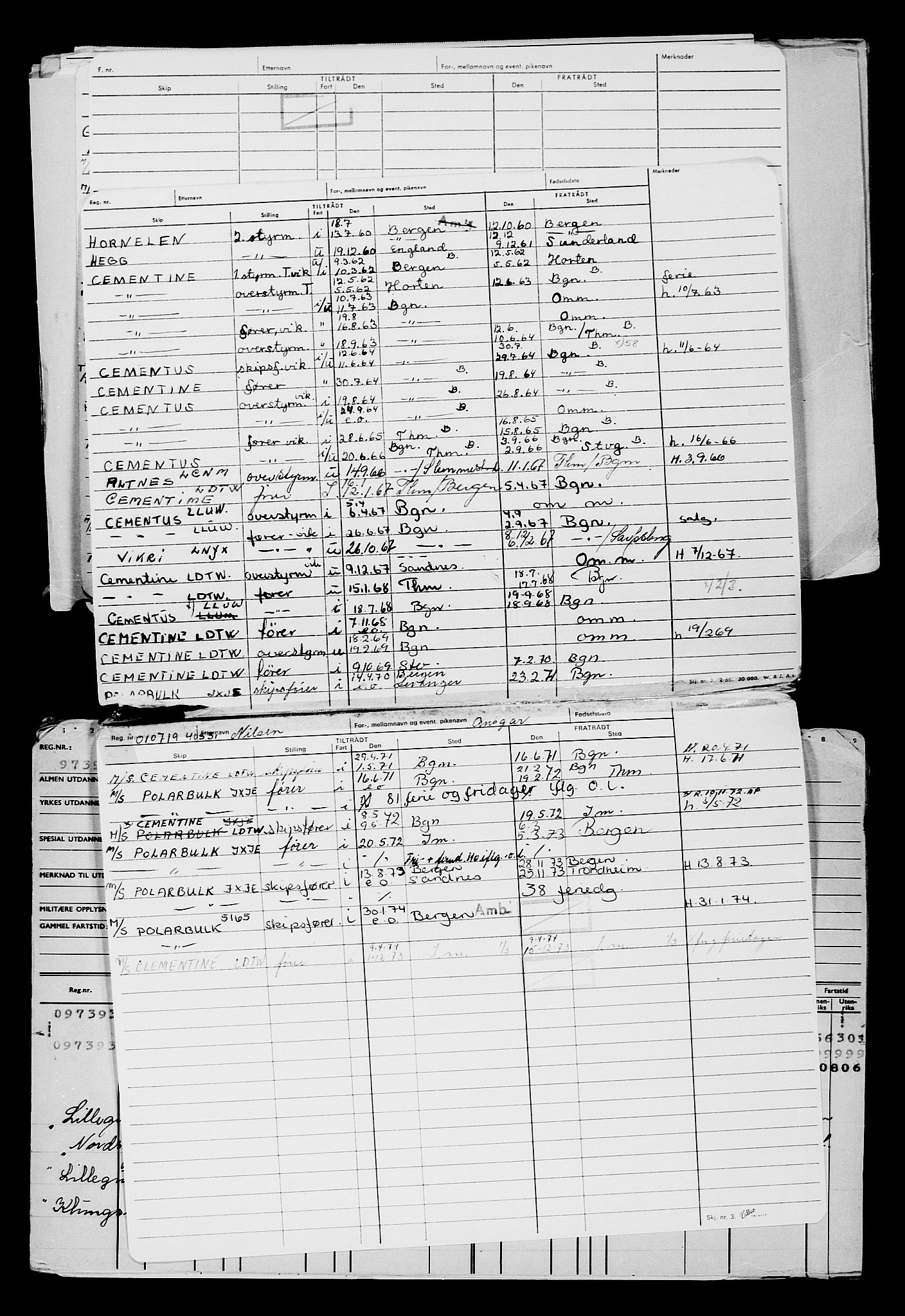 Direktoratet for sjømenn, AV/RA-S-3545/G/Gb/L0170: Hovedkort, 1919, s. 16