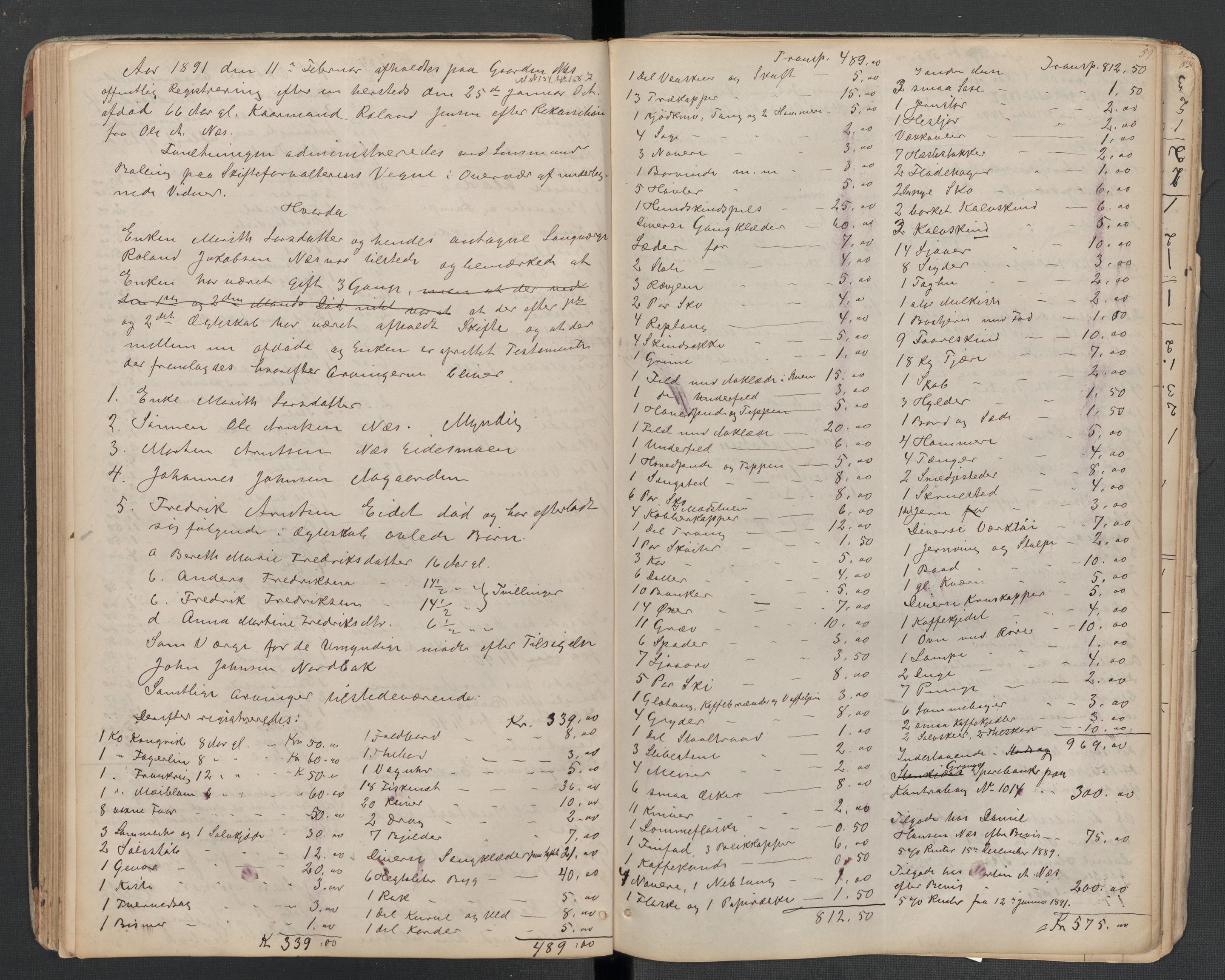 Lierne lensmannskontor - 1. avlevering, AV/SAT-A-1030/02/L0014: Dødsfalls-/ registreringsprotokoll, 1872-1905, s. 59