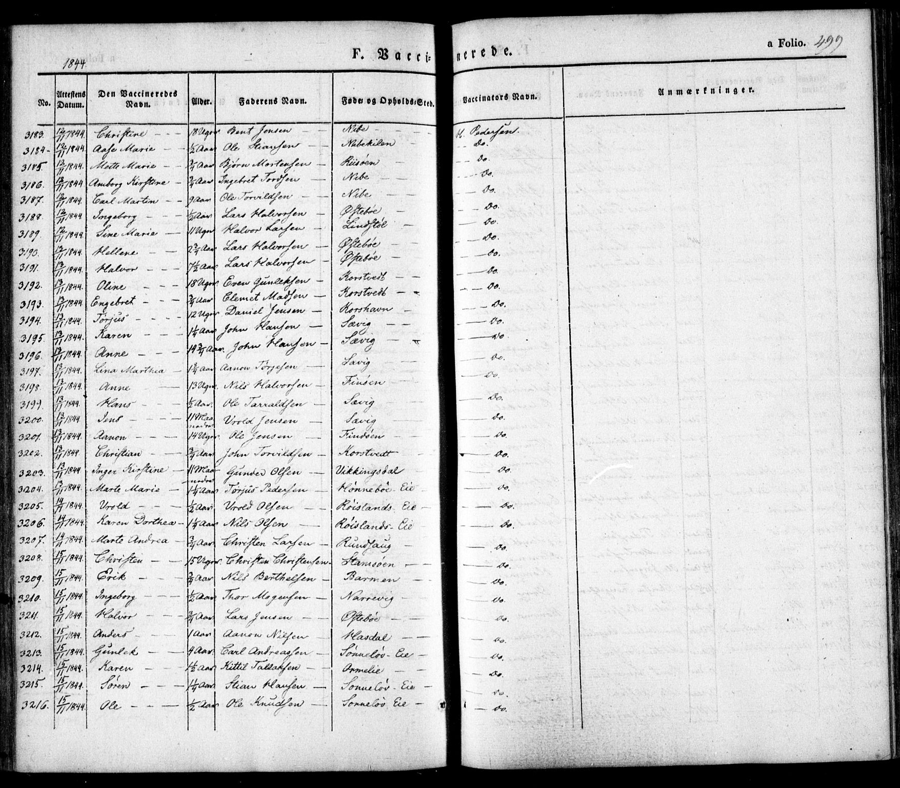 Søndeled sokneprestkontor, AV/SAK-1111-0038/F/Fa/L0002: Ministerialbok nr. A 2, 1839-1860, s. 499