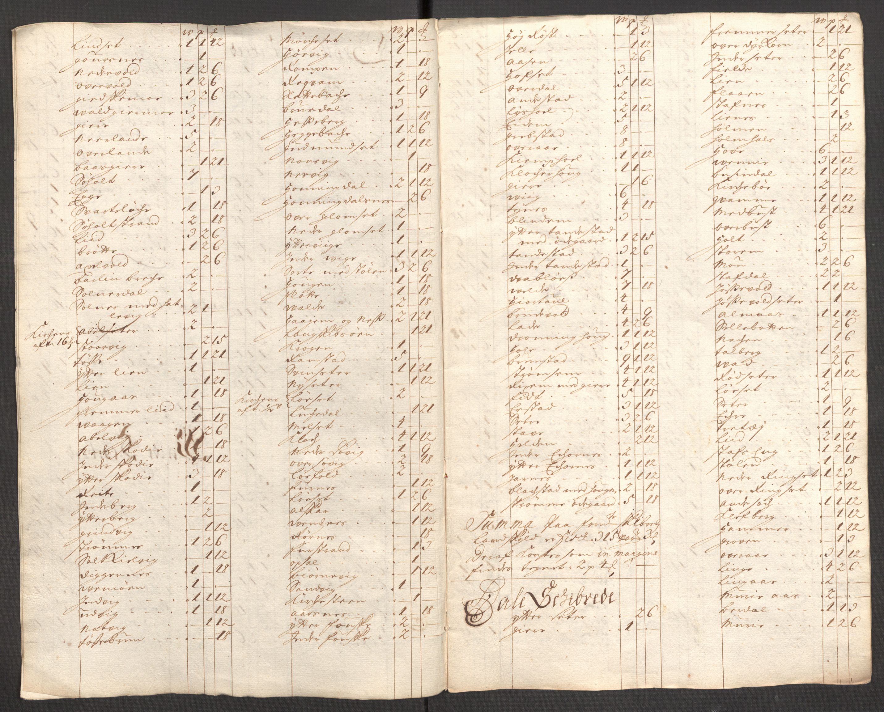 Rentekammeret inntil 1814, Reviderte regnskaper, Fogderegnskap, RA/EA-4092/R54/L3561: Fogderegnskap Sunnmøre, 1706-1707, s. 44