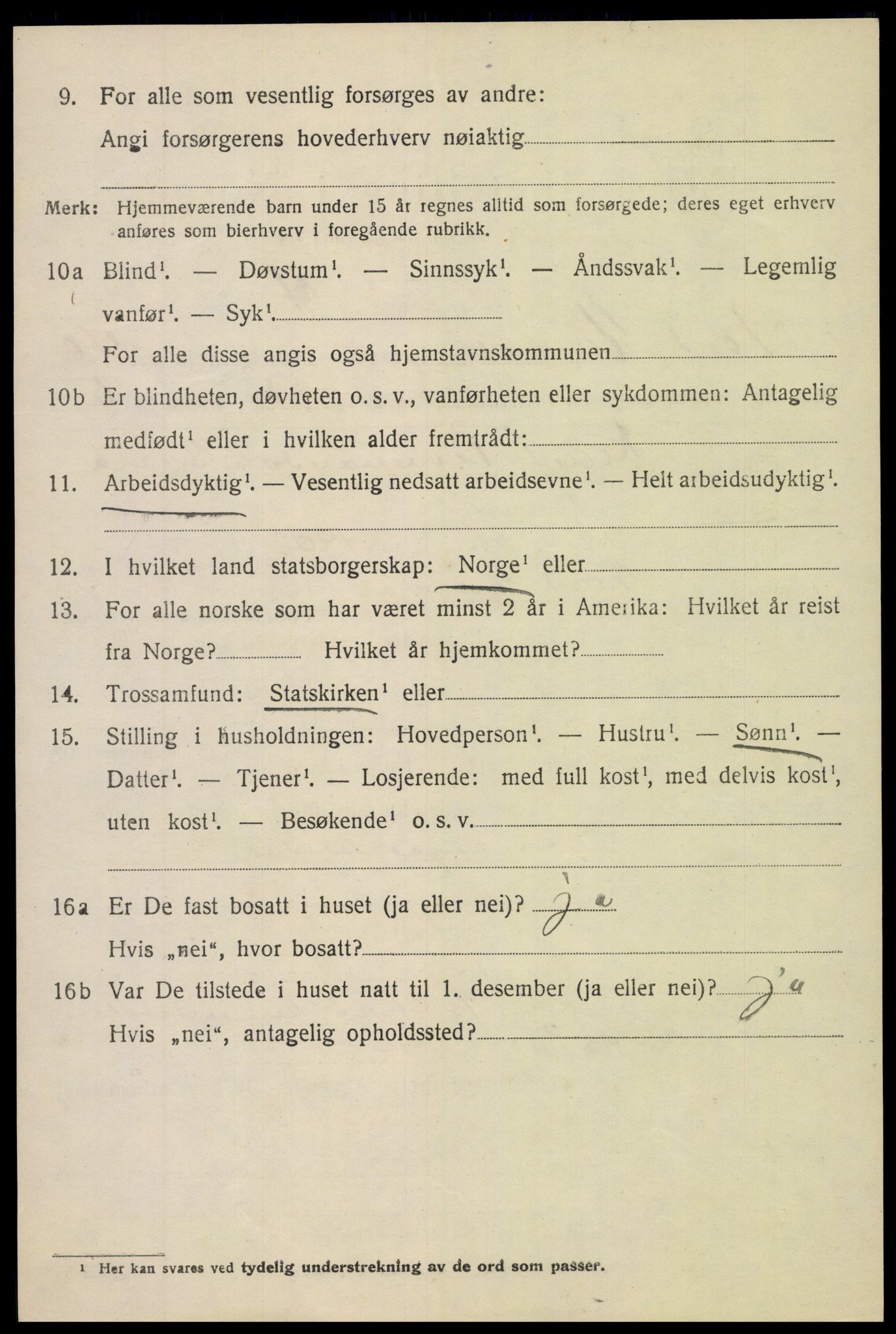 SAH, Folketelling 1920 for 0542 Nord-Aurdal herred, 1920, s. 4585