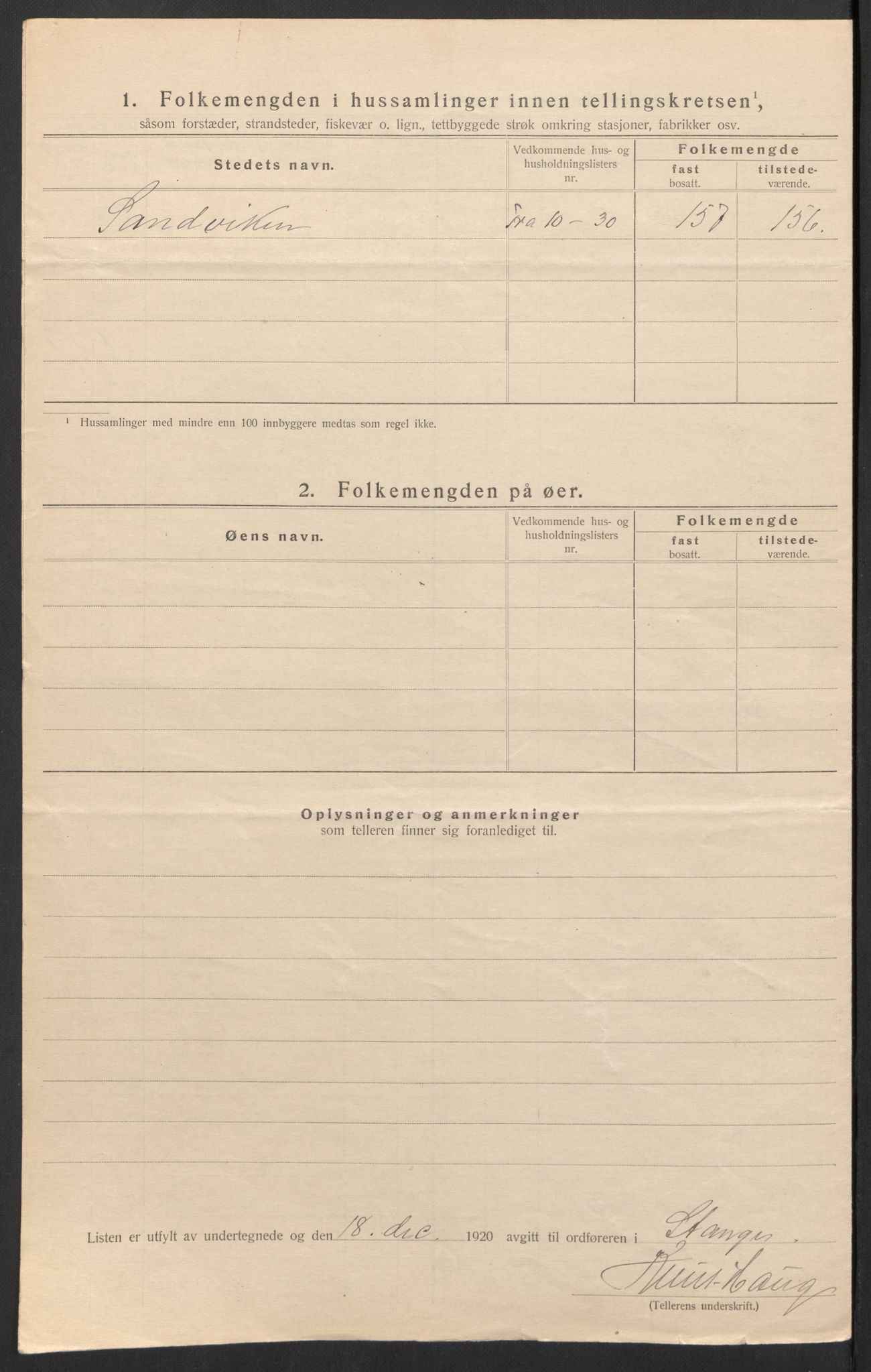 SAH, Folketelling 1920 for 0417 Stange herred, 1920, s. 14