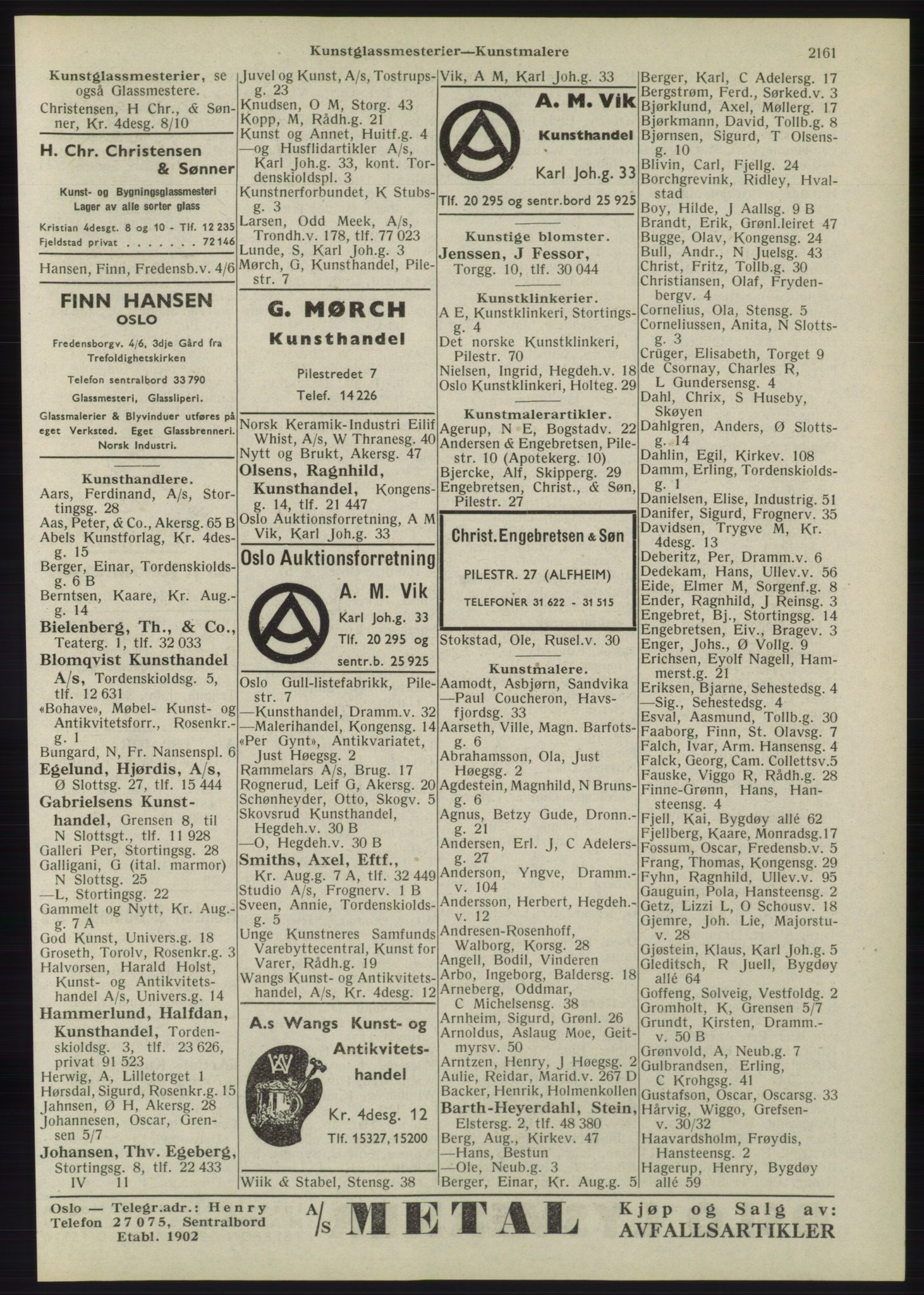 Kristiania/Oslo adressebok, PUBL/-, 1945, s. 2077