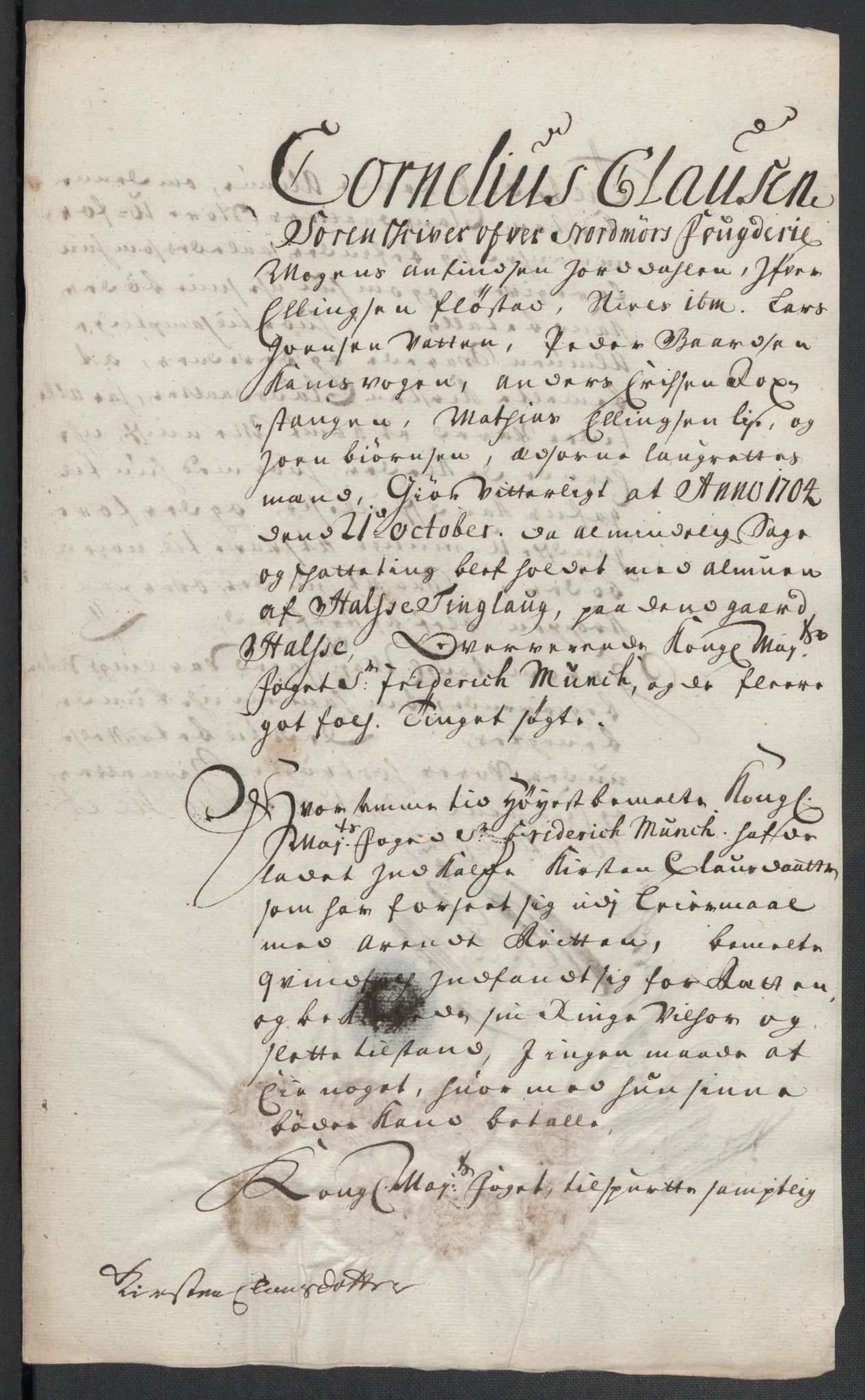 Rentekammeret inntil 1814, Reviderte regnskaper, Fogderegnskap, RA/EA-4092/R56/L3740: Fogderegnskap Nordmøre, 1703-1704, s. 324