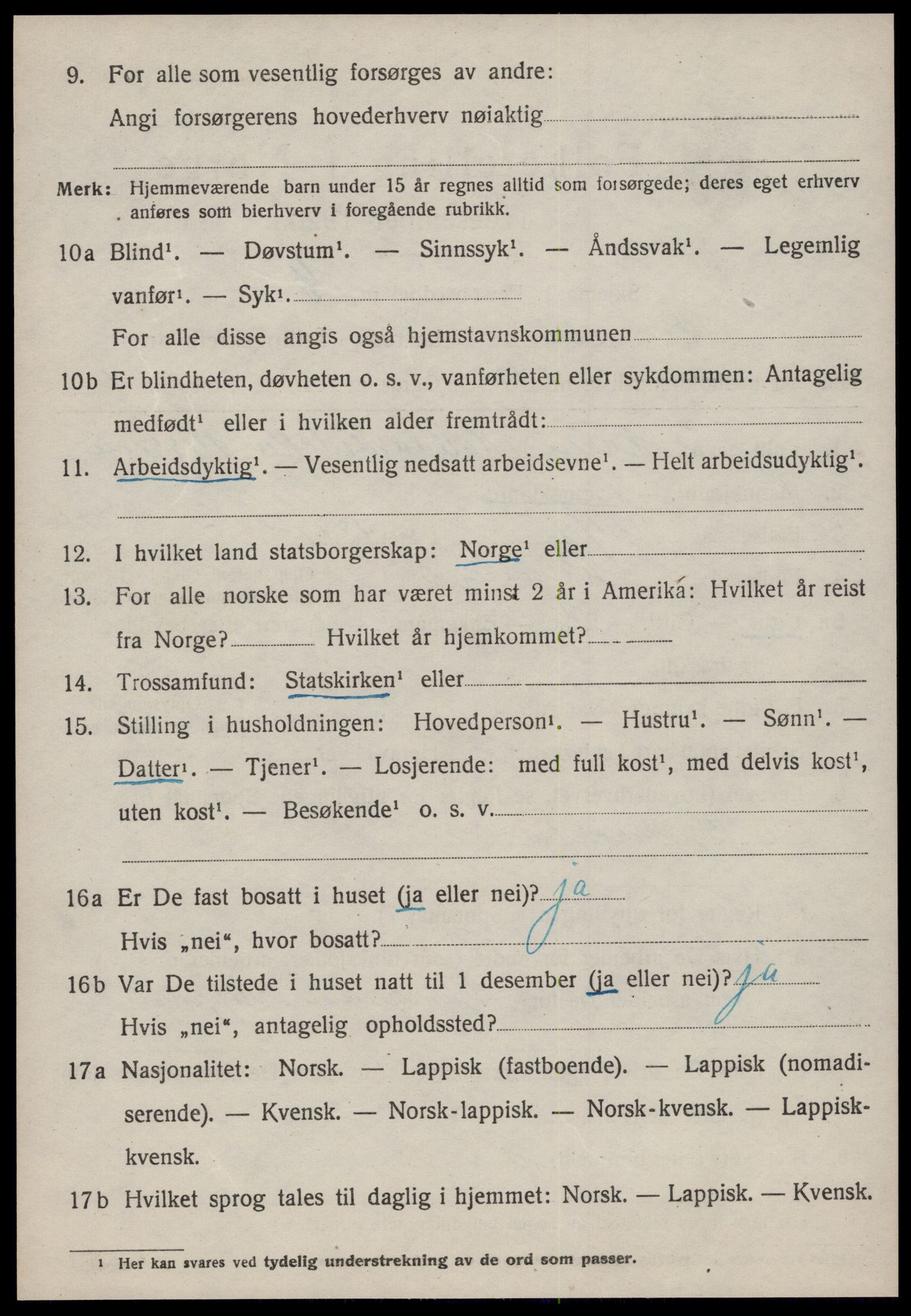 SAT, Folketelling 1920 for 1635 Rennebu herred, 1920, s. 1399