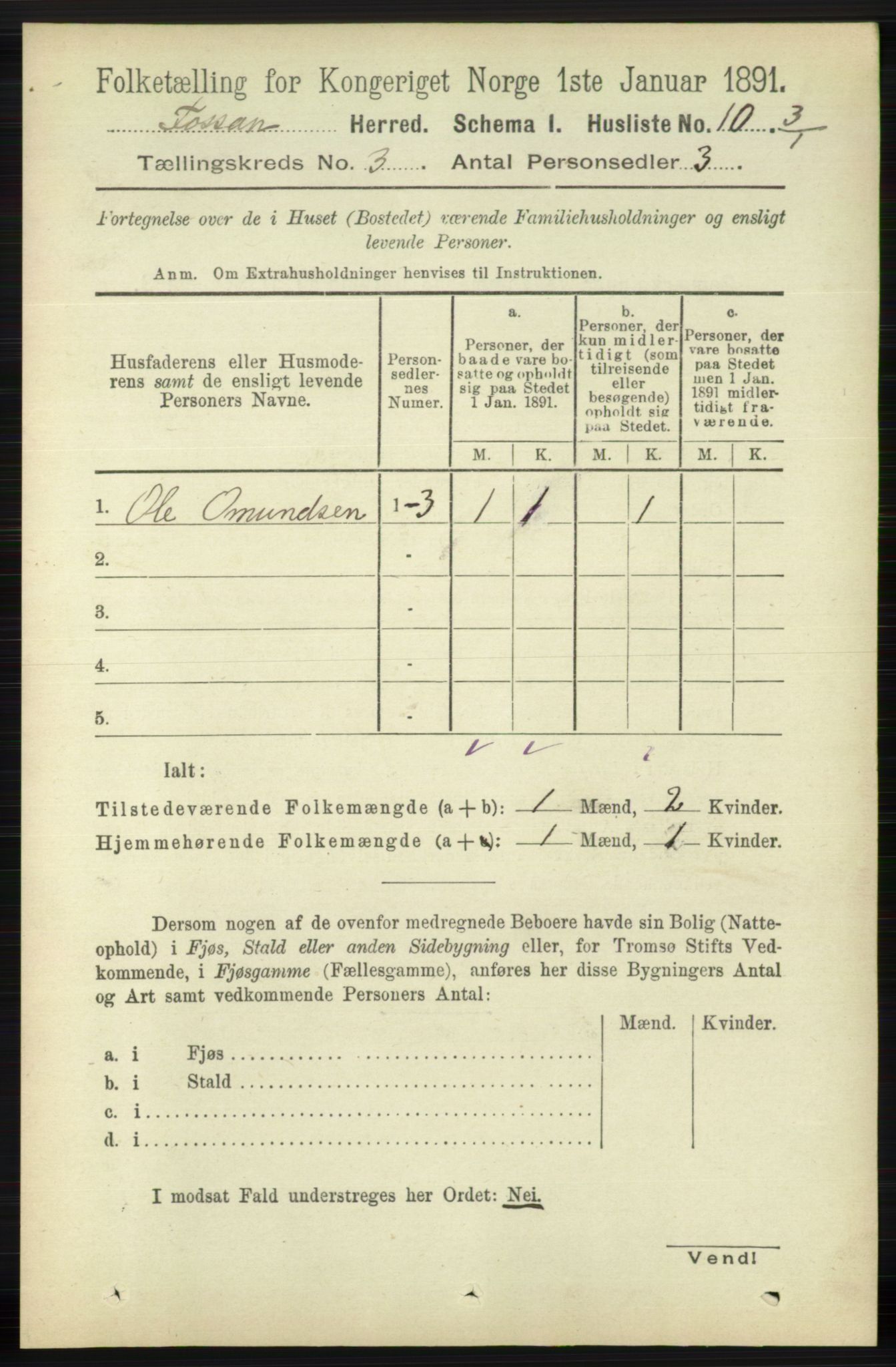 RA, Folketelling 1891 for 1129 Forsand herred, 1891, s. 308