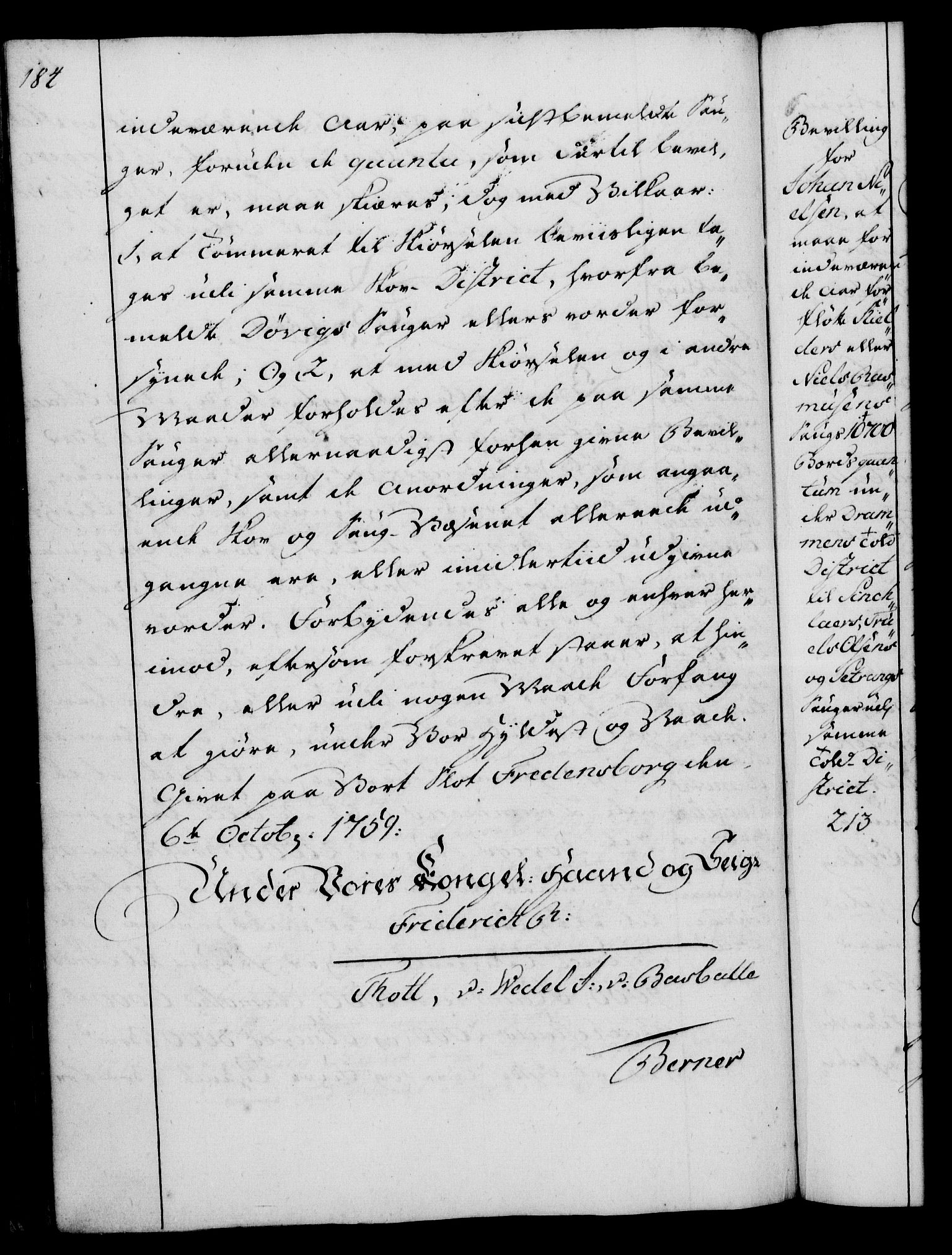 Rentekammeret, Kammerkanselliet, AV/RA-EA-3111/G/Gg/Gga/L0007: Norsk ekspedisjonsprotokoll med register (merket RK 53.7), 1759-1768, s. 184