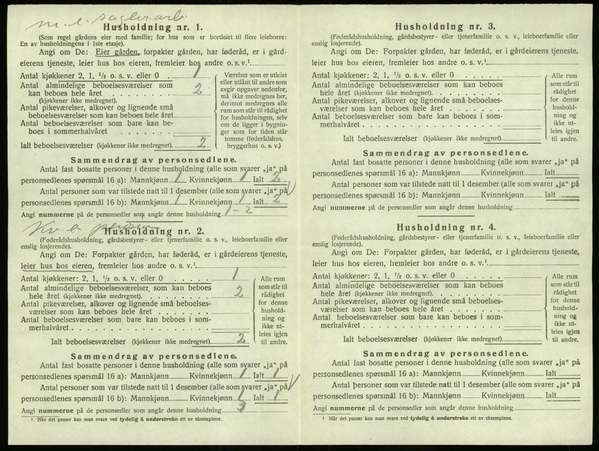 SAO, Folketelling 1920 for 0232 Lillestrøm herred, 1920, s. 1445