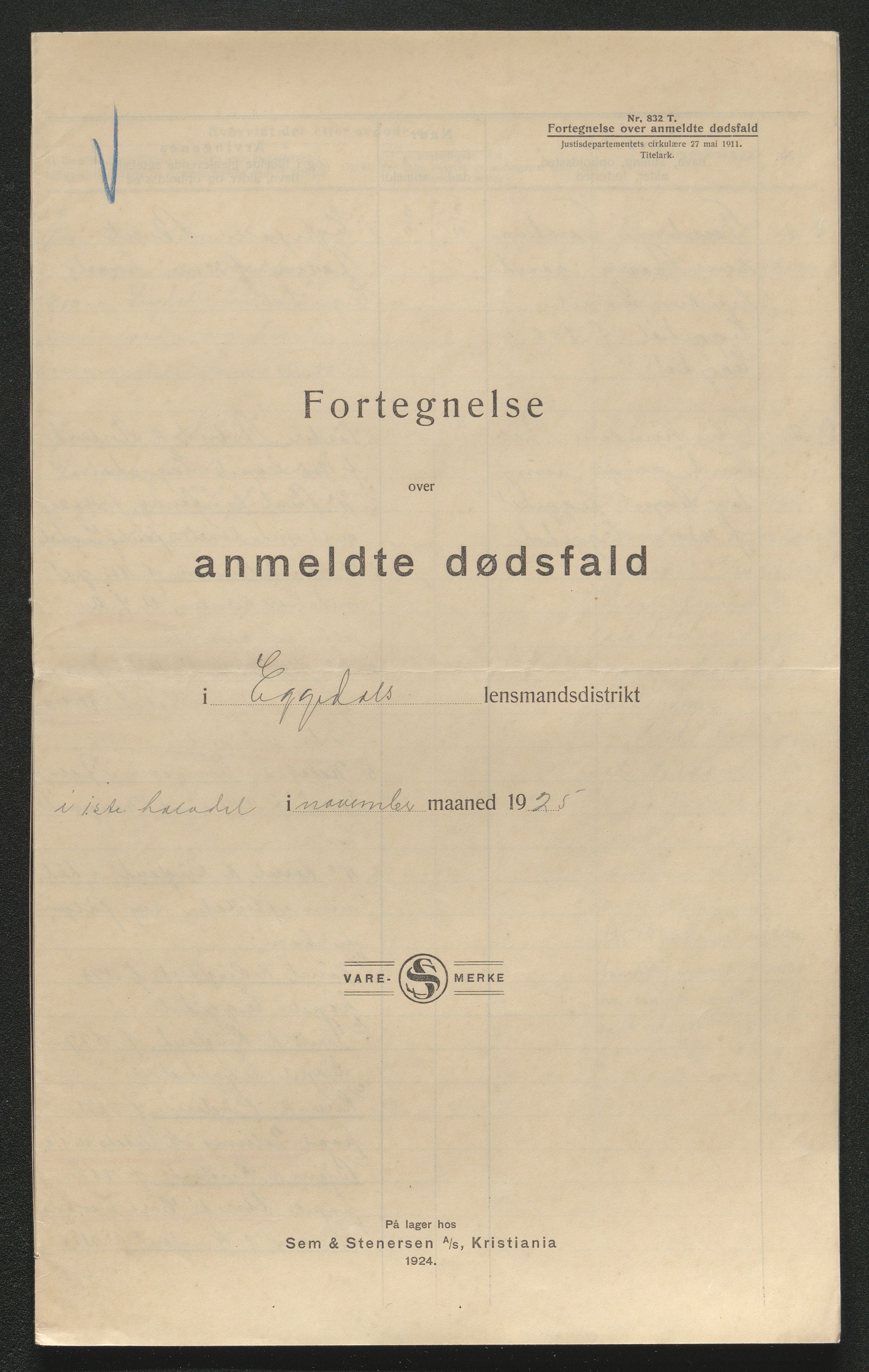 Eiker, Modum og Sigdal sorenskriveri, SAKO/A-123/H/Ha/Hab/L0043: Dødsfallsmeldinger, 1925, s. 531