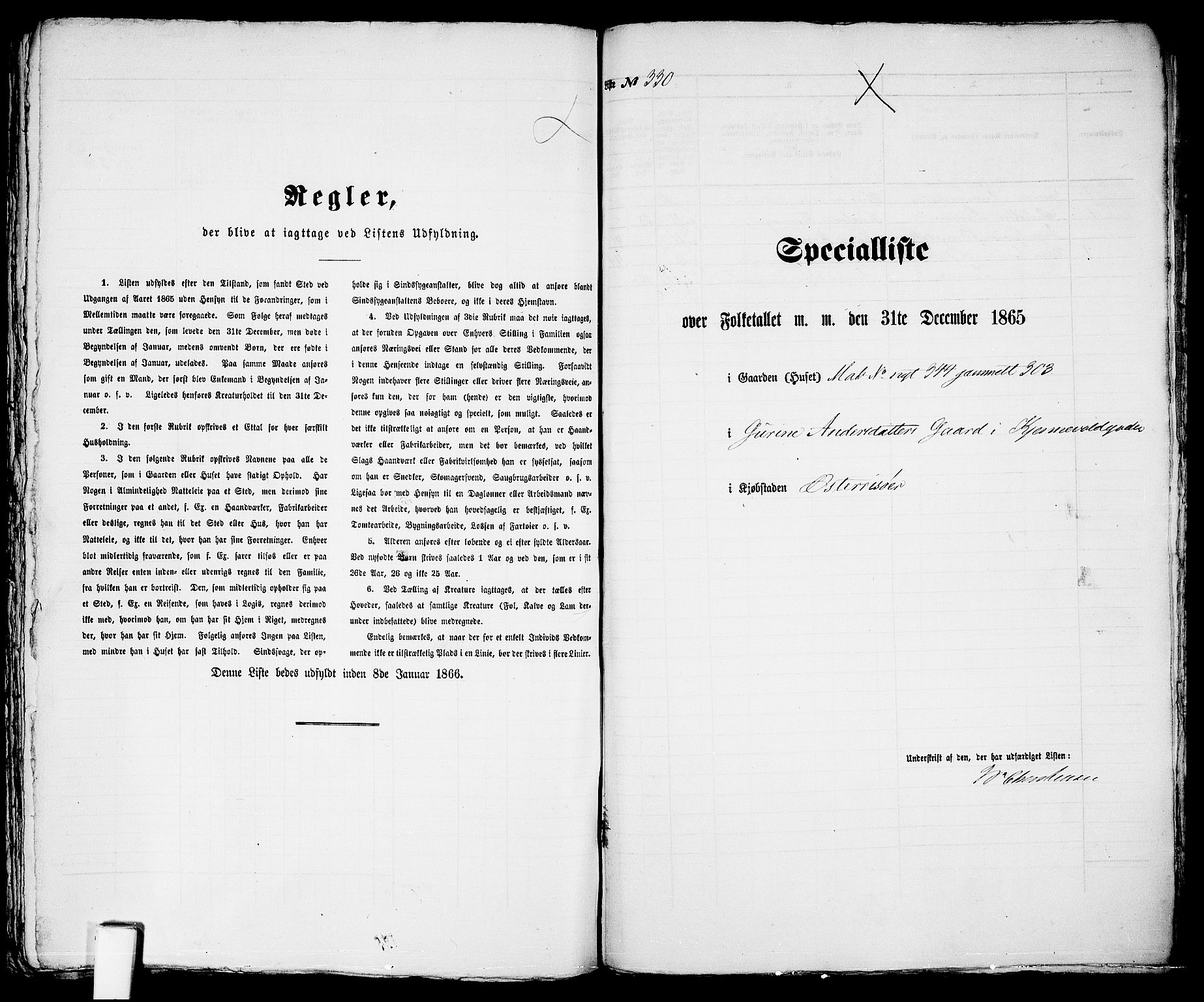 RA, Folketelling 1865 for 0901B Risør prestegjeld, Risør kjøpstad, 1865, s. 671