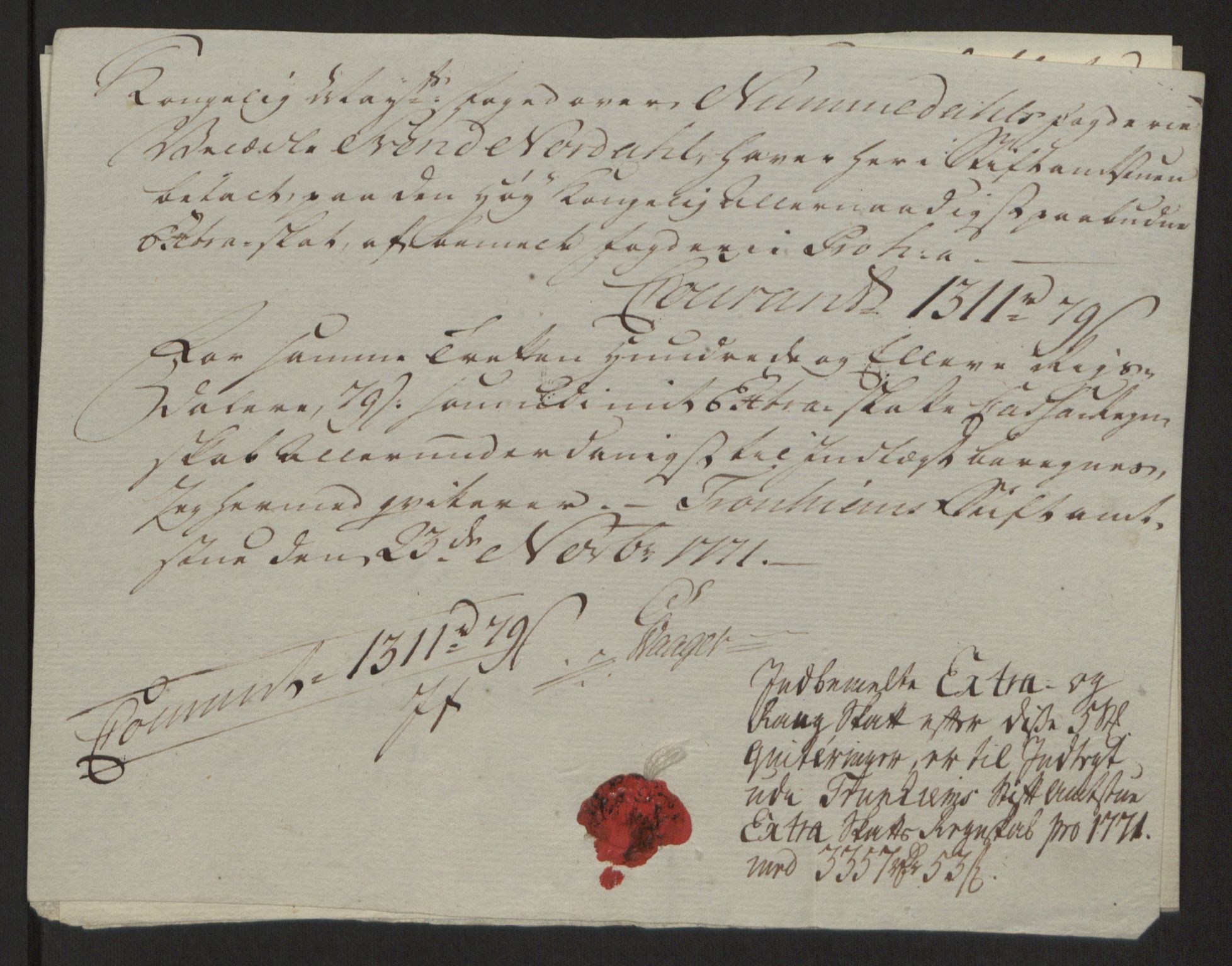 Rentekammeret inntil 1814, Reviderte regnskaper, Fogderegnskap, AV/RA-EA-4092/R64/L4502: Ekstraskatten Namdal, 1762-1772, s. 406