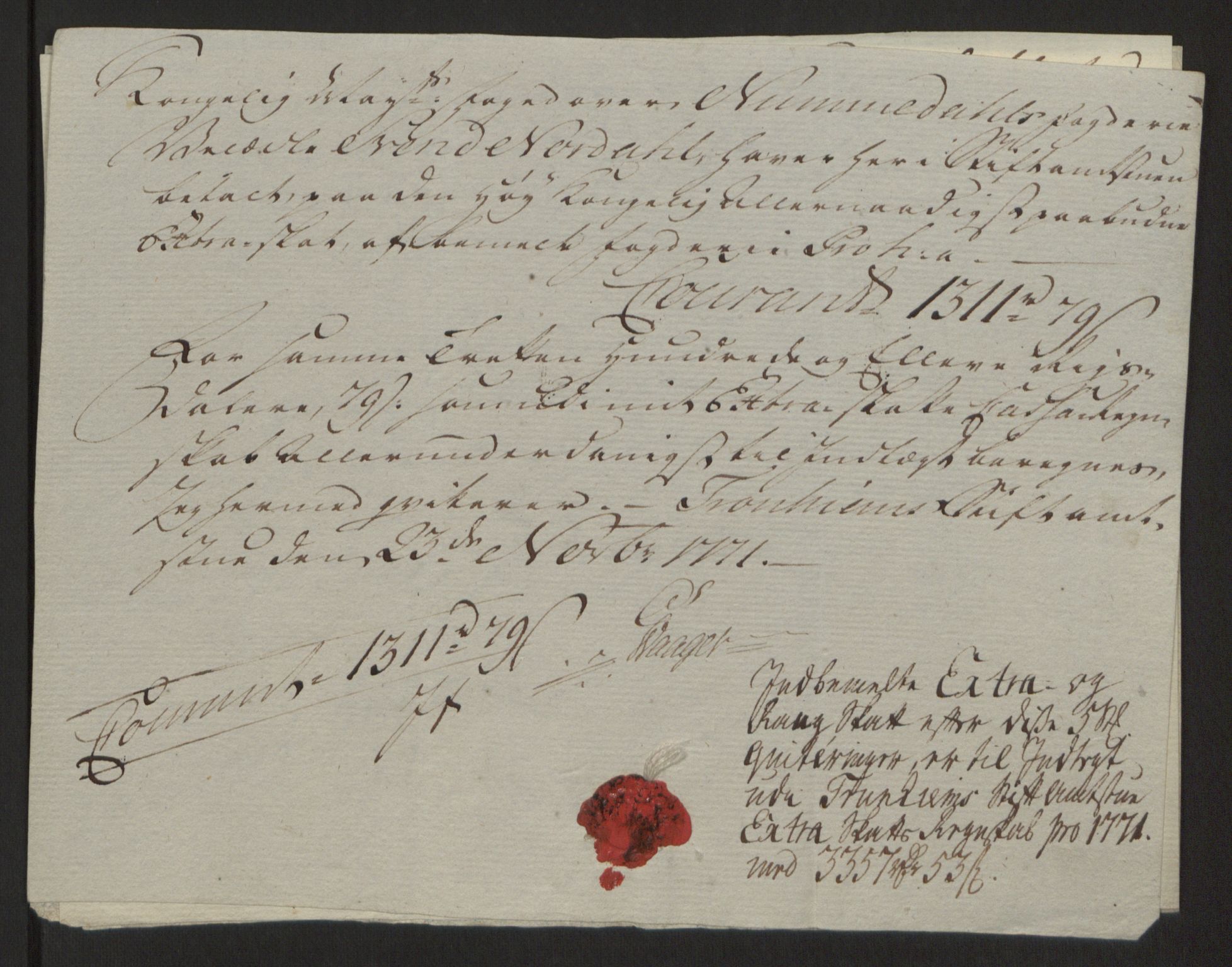 Rentekammeret inntil 1814, Reviderte regnskaper, Fogderegnskap, RA/EA-4092/R64/L4502: Ekstraskatten Namdal, 1762-1772, s. 406