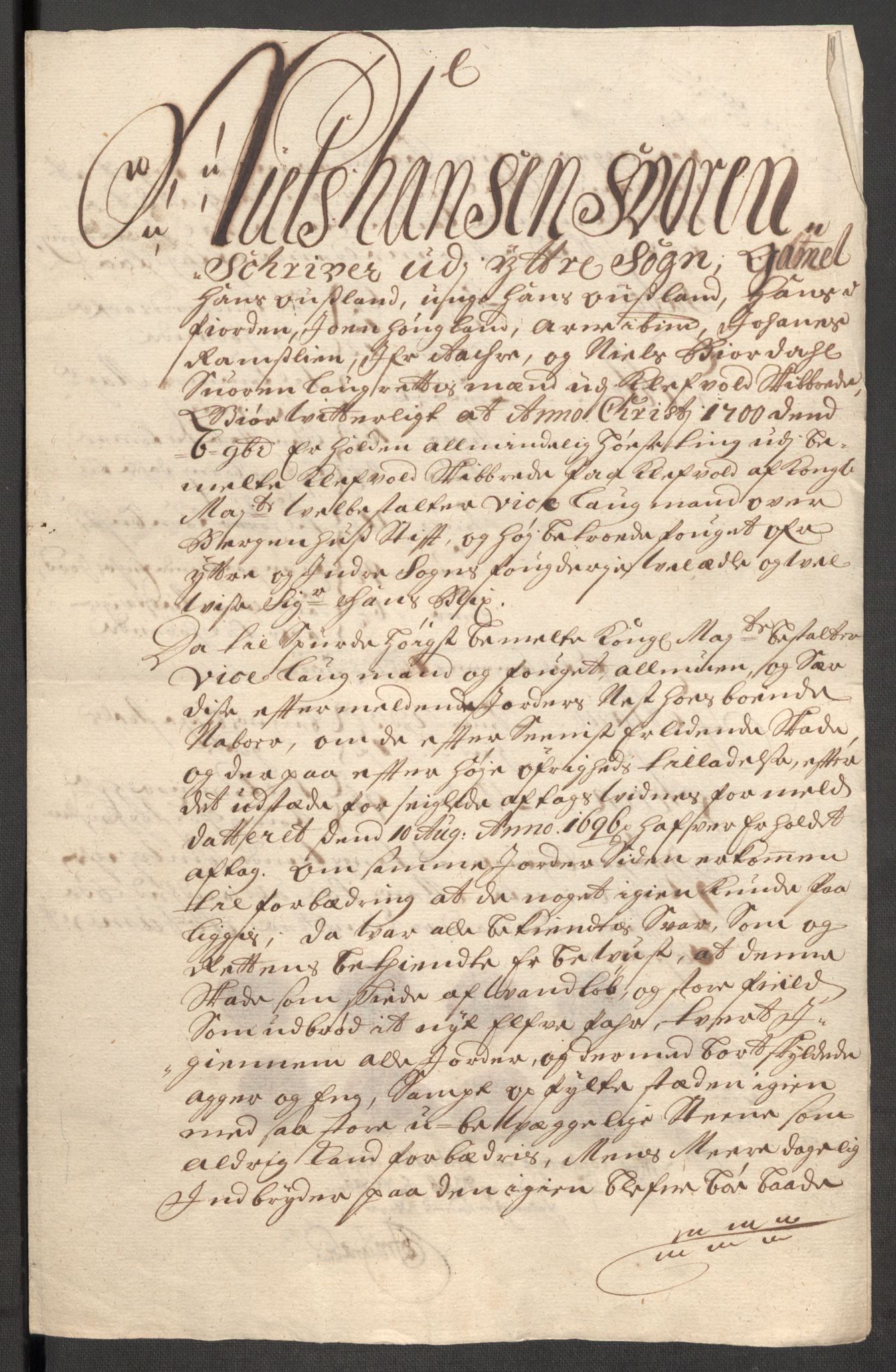 Rentekammeret inntil 1814, Reviderte regnskaper, Fogderegnskap, AV/RA-EA-4092/R52/L3311: Fogderegnskap Sogn, 1700-1701, s. 219