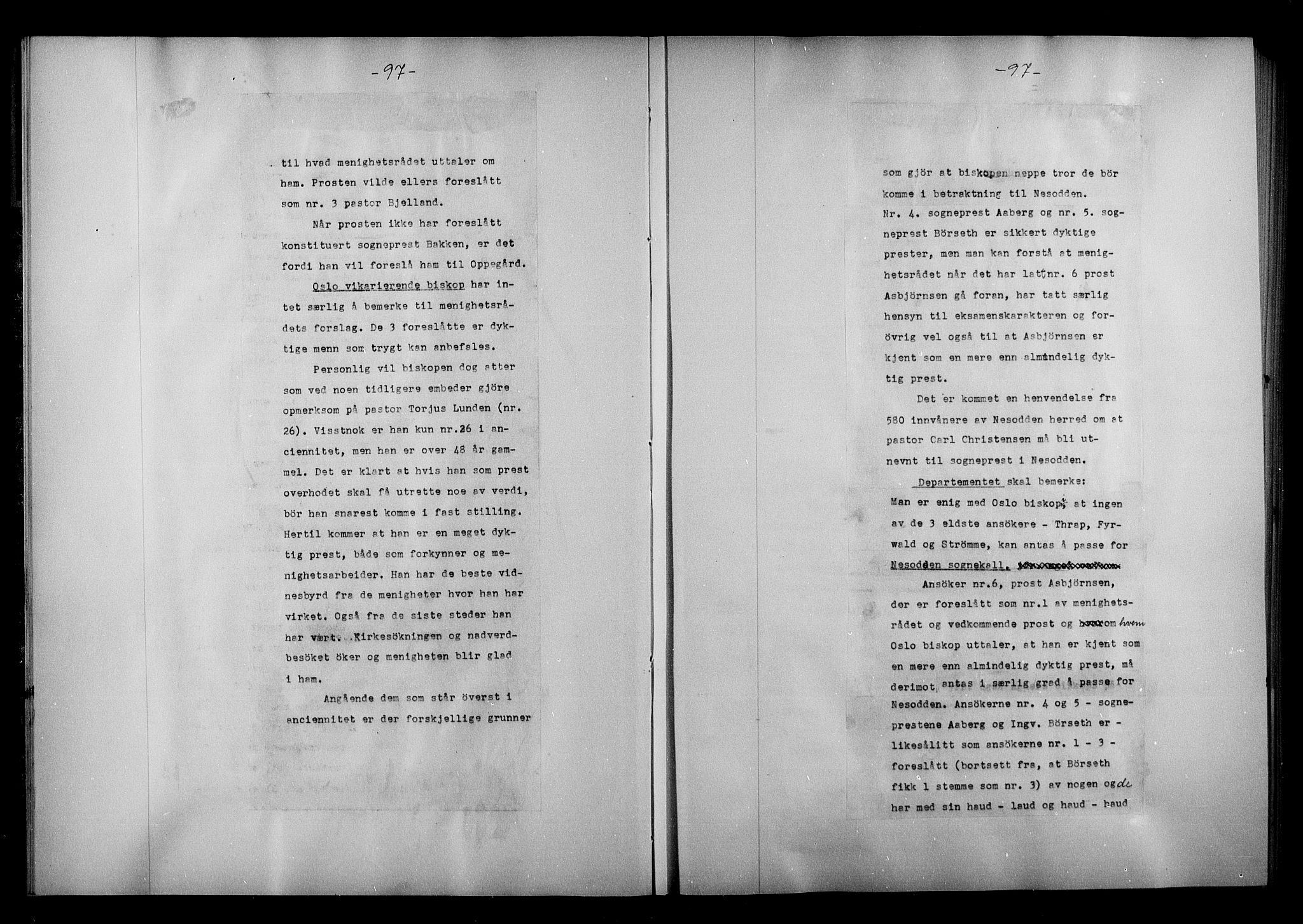 Kirke- og undervisningsdepartementet, Kontoret  for kirke og geistlighet A, AV/RA-S-1007/A/Aa/L0357: Referatprotokoll m/register, bd. 2. Ref.nr. 94-181, 1937