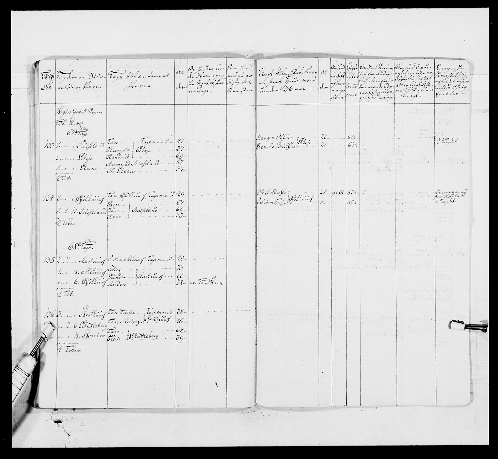 Kommanderende general (KG I) med Det norske krigsdirektorium, AV/RA-EA-5419/E/Ea/L0519: 1. Bergenhusiske regiment, 1767, s. 663