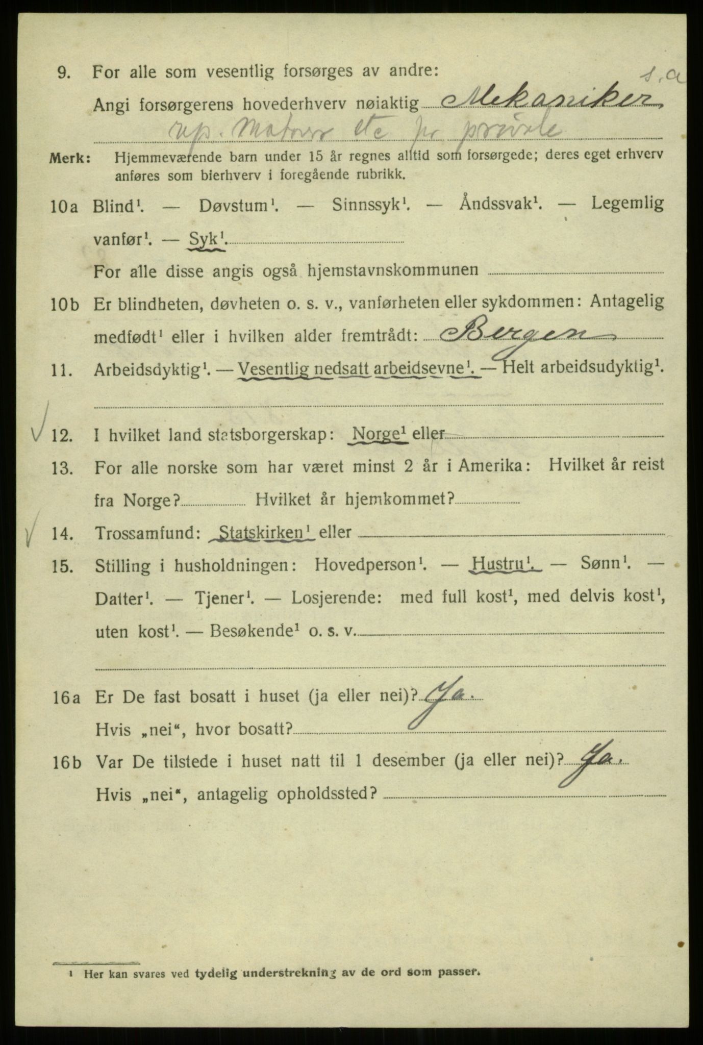 SAB, Folketelling 1920 for 1301 Bergen kjøpstad, 1920, s. 153812