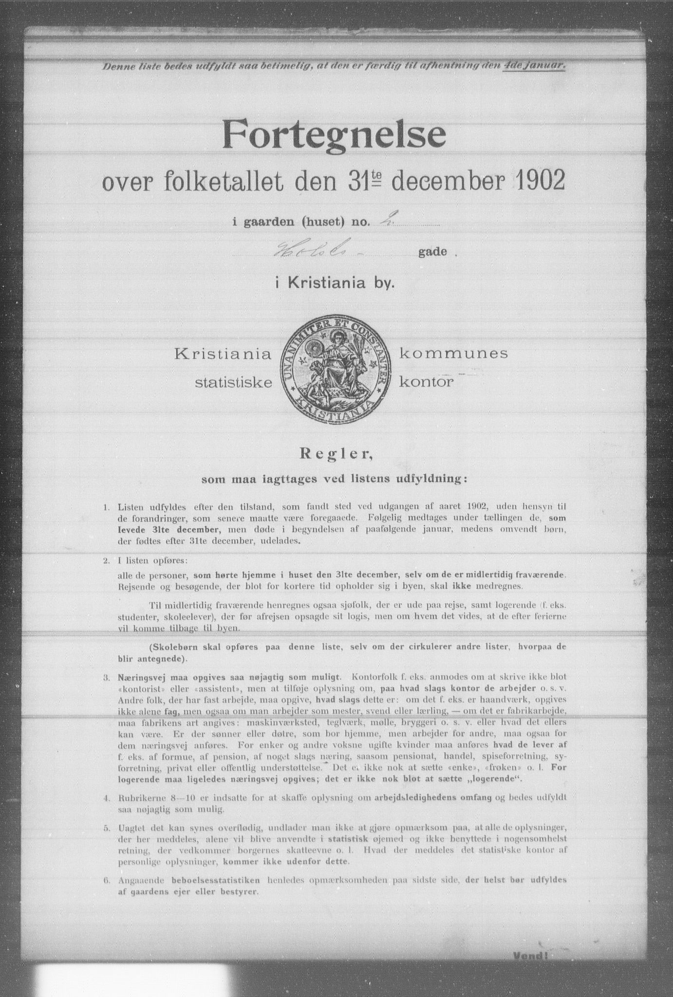 OBA, Kommunal folketelling 31.12.1902 for Kristiania kjøpstad, 1902, s. 7757