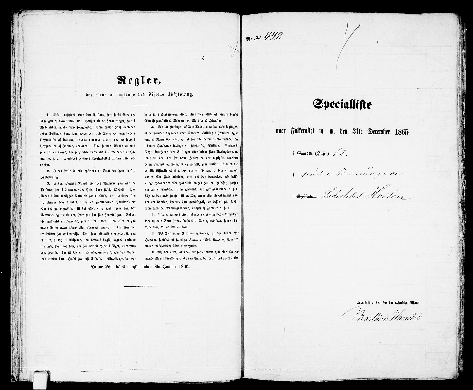 RA, Folketelling 1865 for 0703 Horten ladested, 1865, s. 927