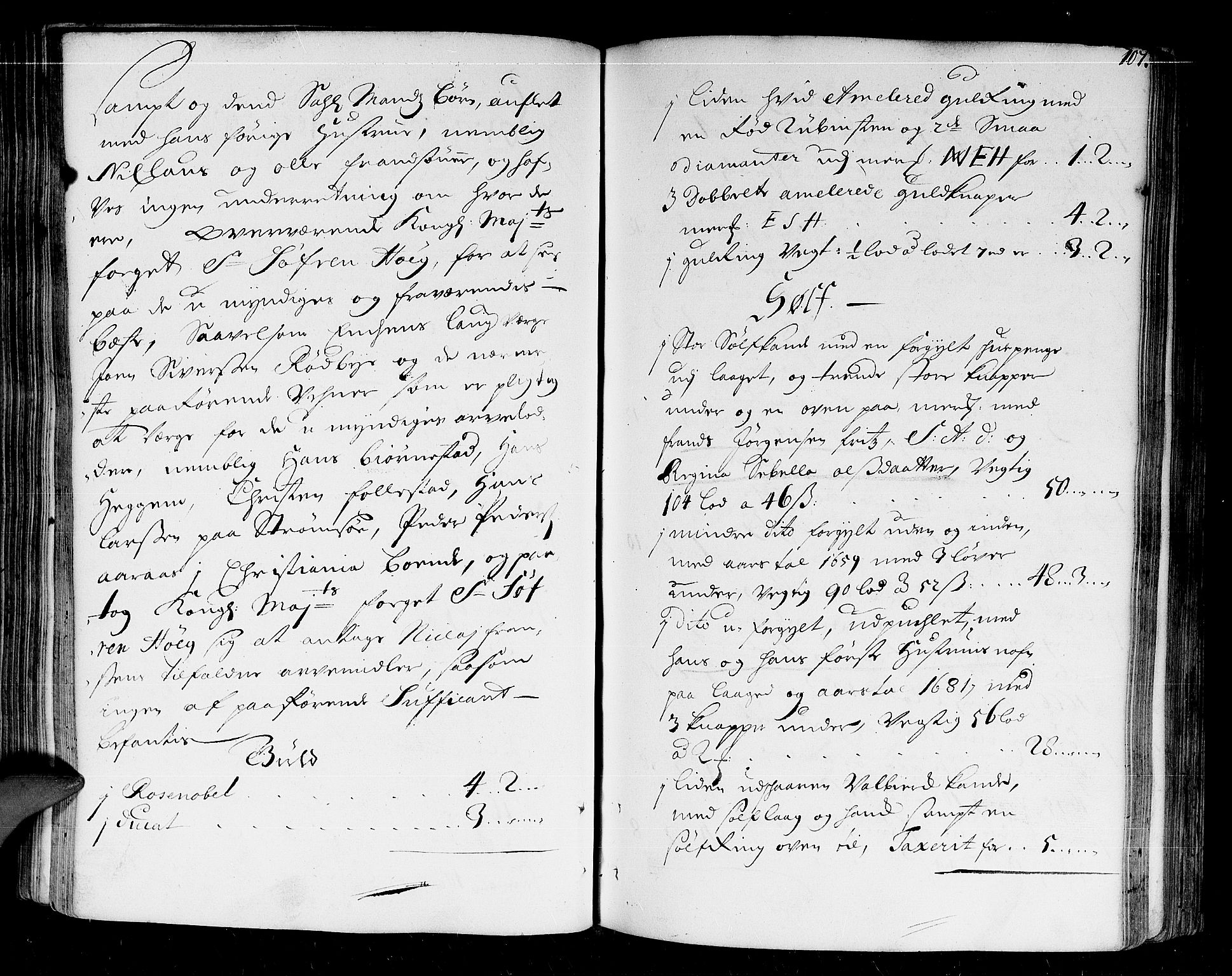 Lier, Røyken og Hurum sorenskriveri, AV/SAKO-A-89/H/Hc/L0001: Skifteprotokoll, 1701-1708, s. 106b-107a