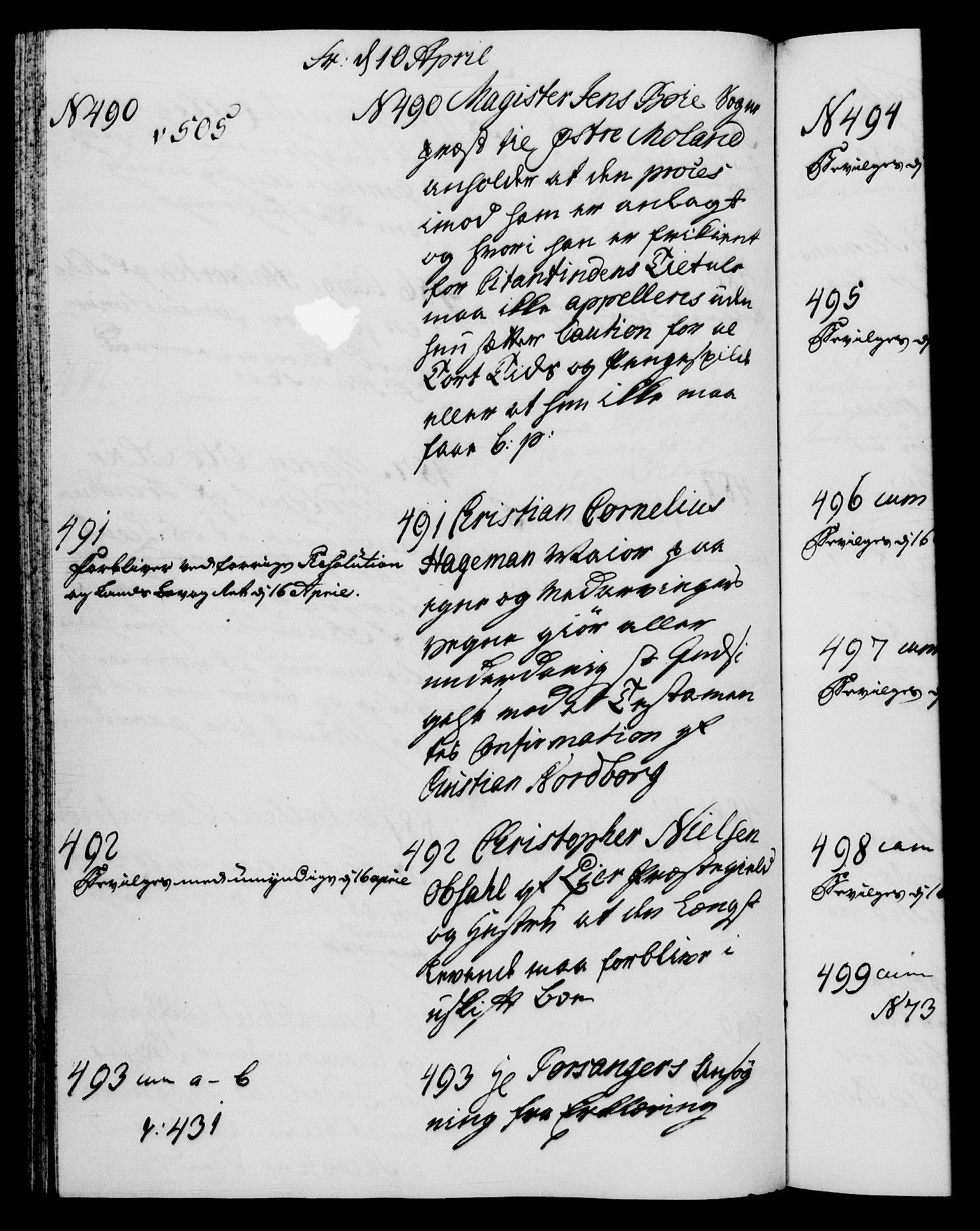 Danske Kanselli 1572-1799, AV/RA-EA-3023/I/Ia/L0002: 3. departements journal, 1772