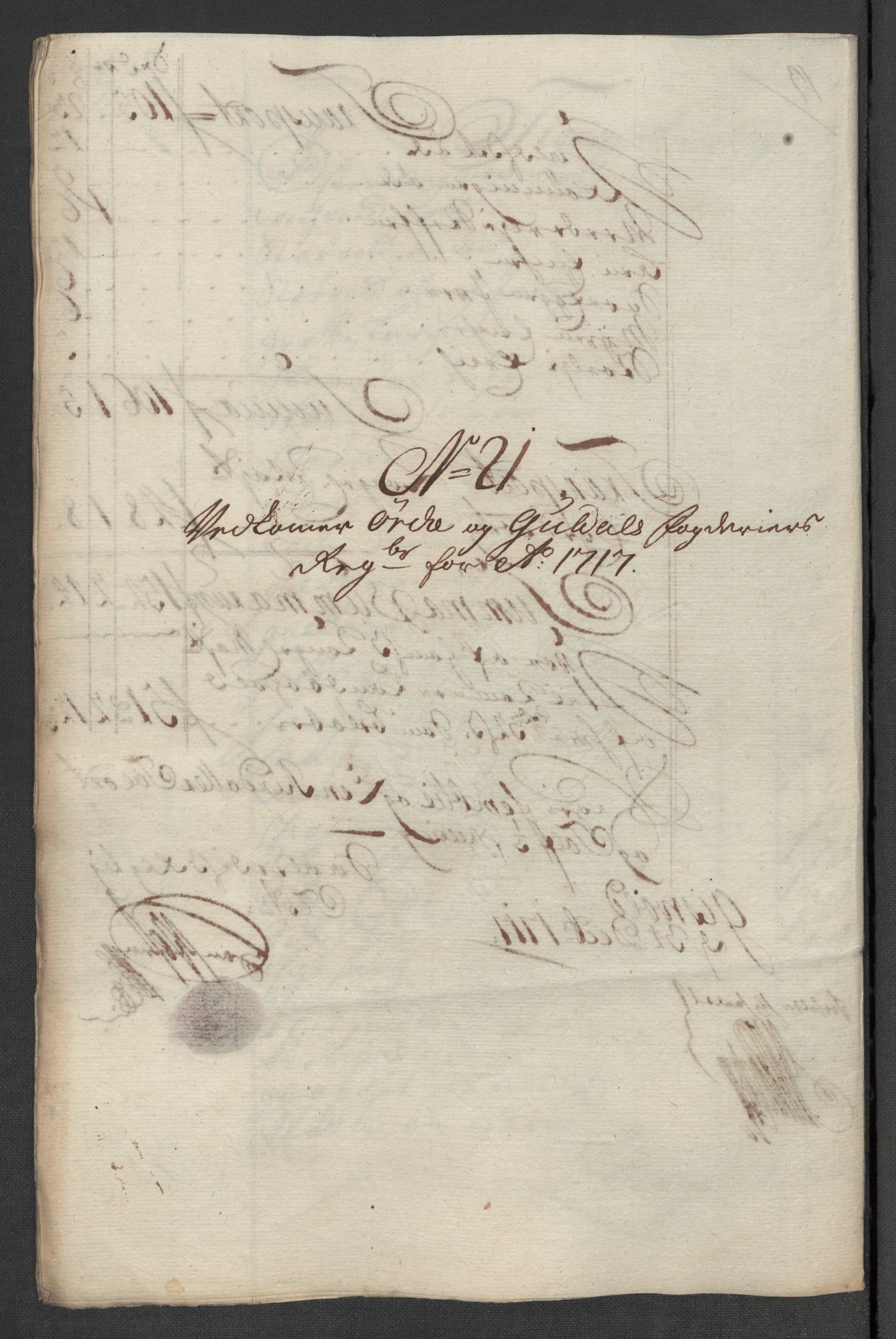 Rentekammeret inntil 1814, Reviderte regnskaper, Fogderegnskap, RA/EA-4092/R60/L3969: Fogderegnskap Orkdal og Gauldal, 1717, s. 218