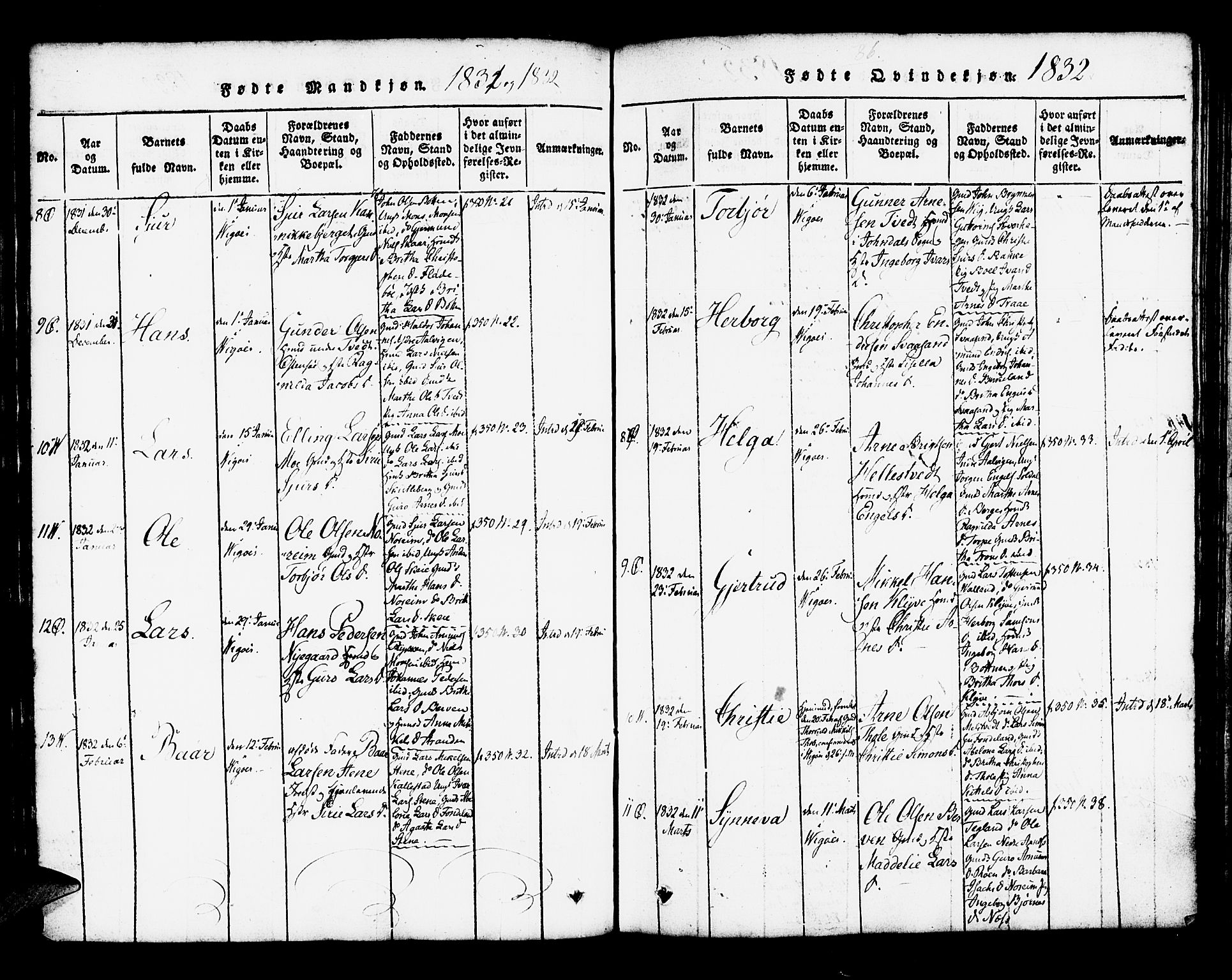 Kvam sokneprestembete, AV/SAB-A-76201/H/Haa: Ministerialbok nr. A 6, 1818-1832, s. 86